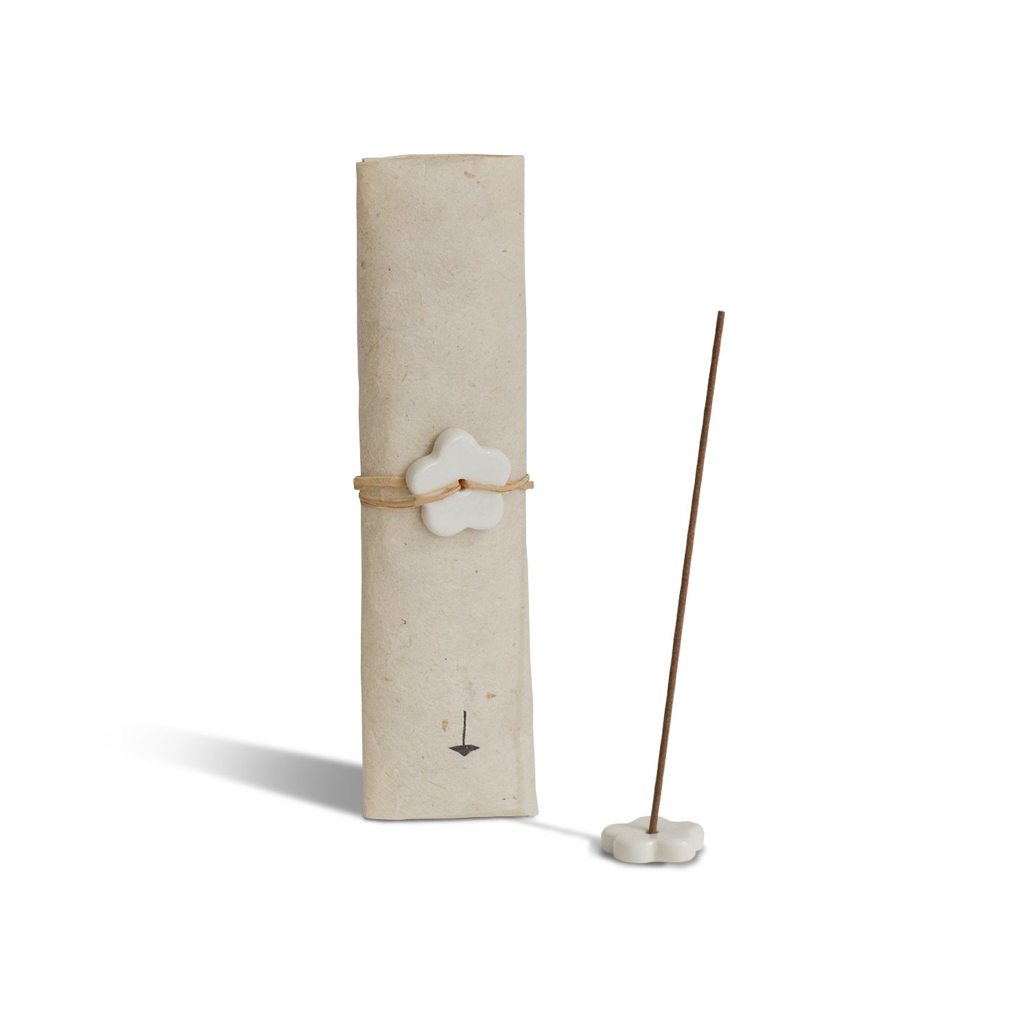 Cedarwood Incense Stick Set (30 Sticks with Ceramic Holder)