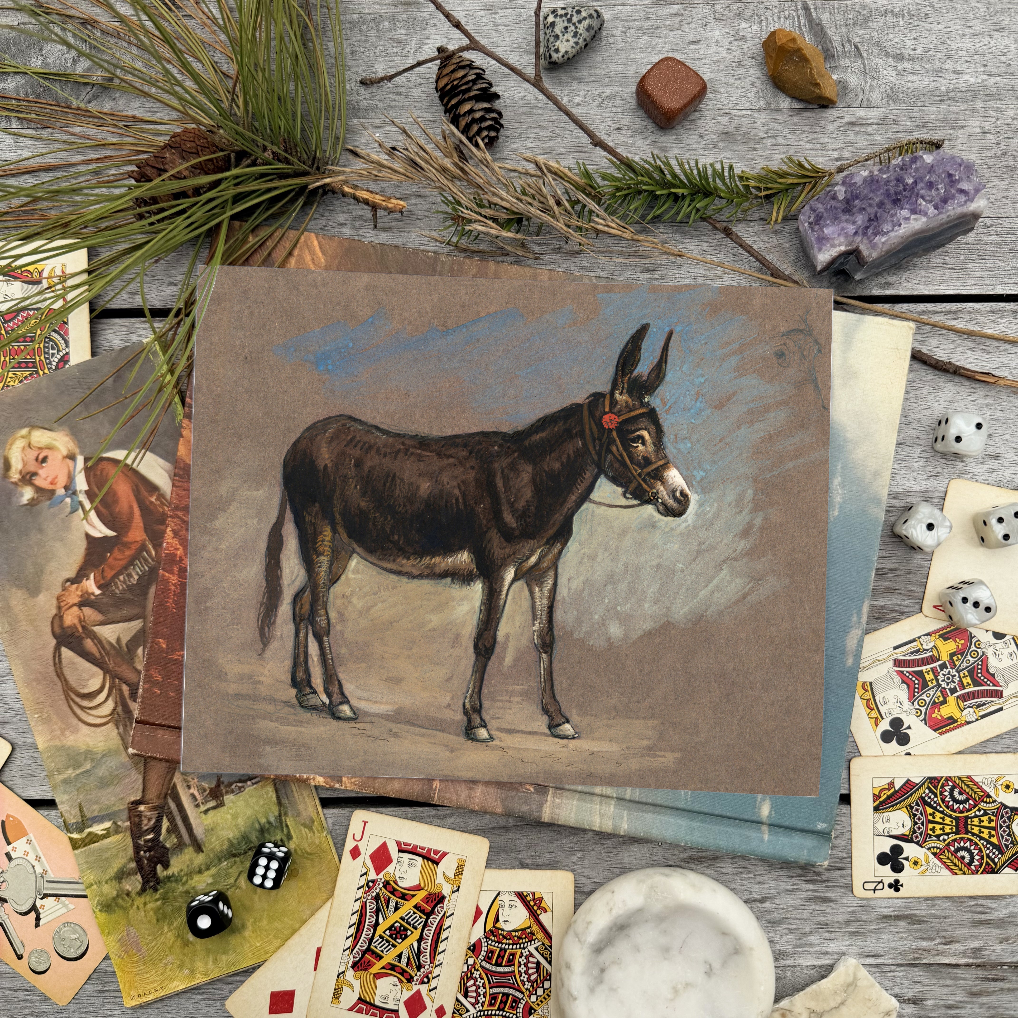 Cheeky Donkey Luxe Art Print