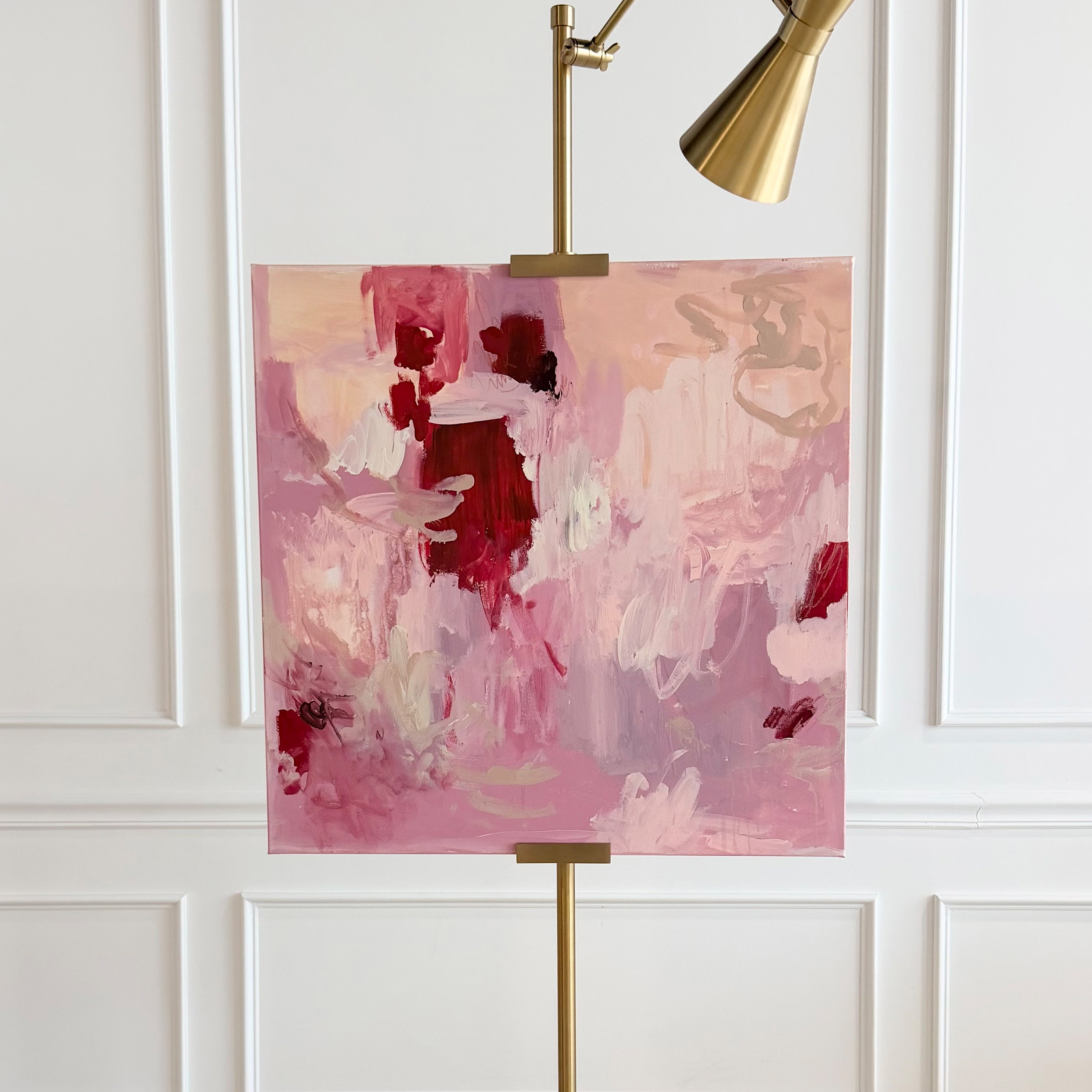 Cherry Bomb Textured Canvas Wall Art . Square