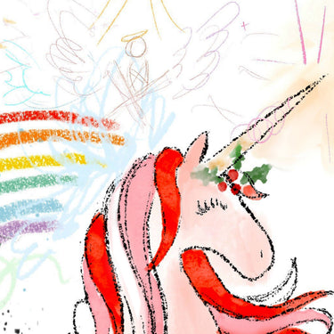 Holly the Christmas Unicorn | Art Print