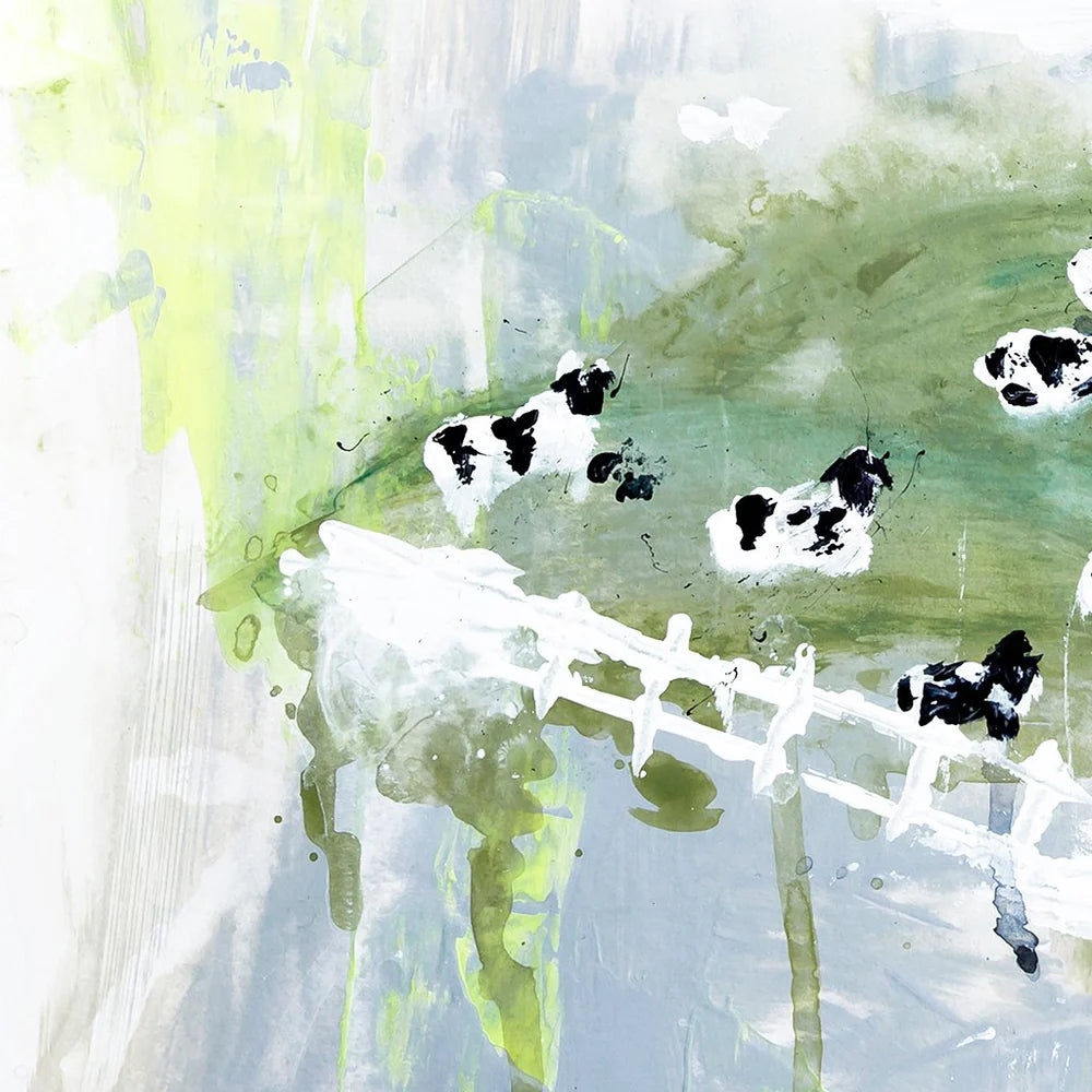 Contented Cows Luxe Art Print