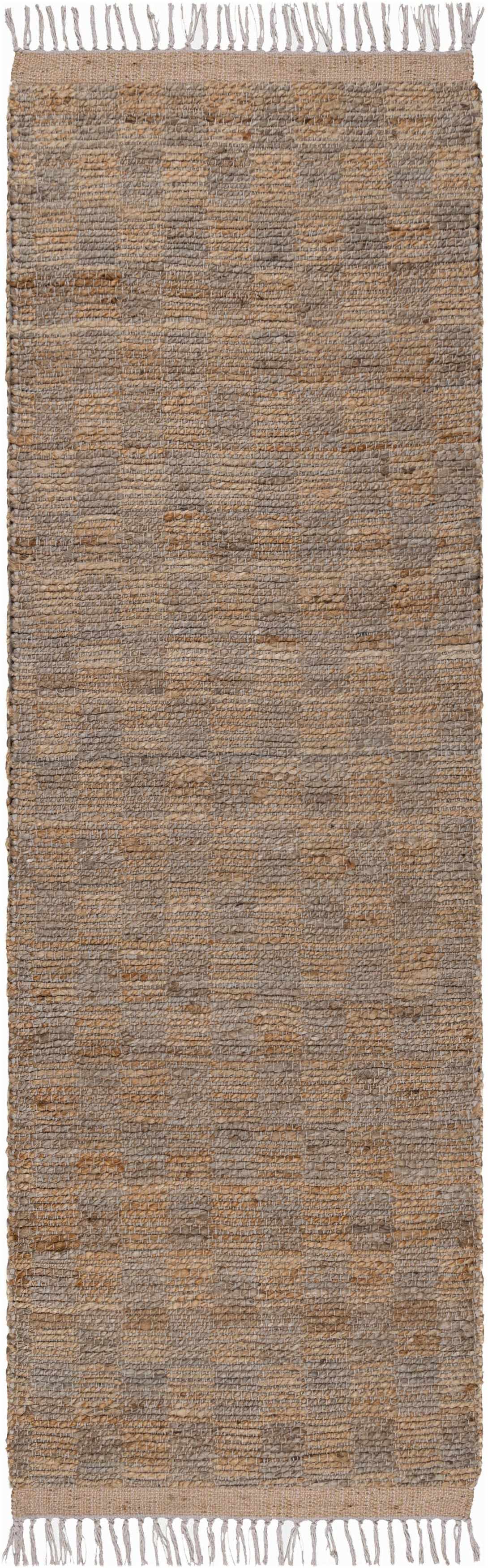 Lonut Checkered Jute Area Rug
