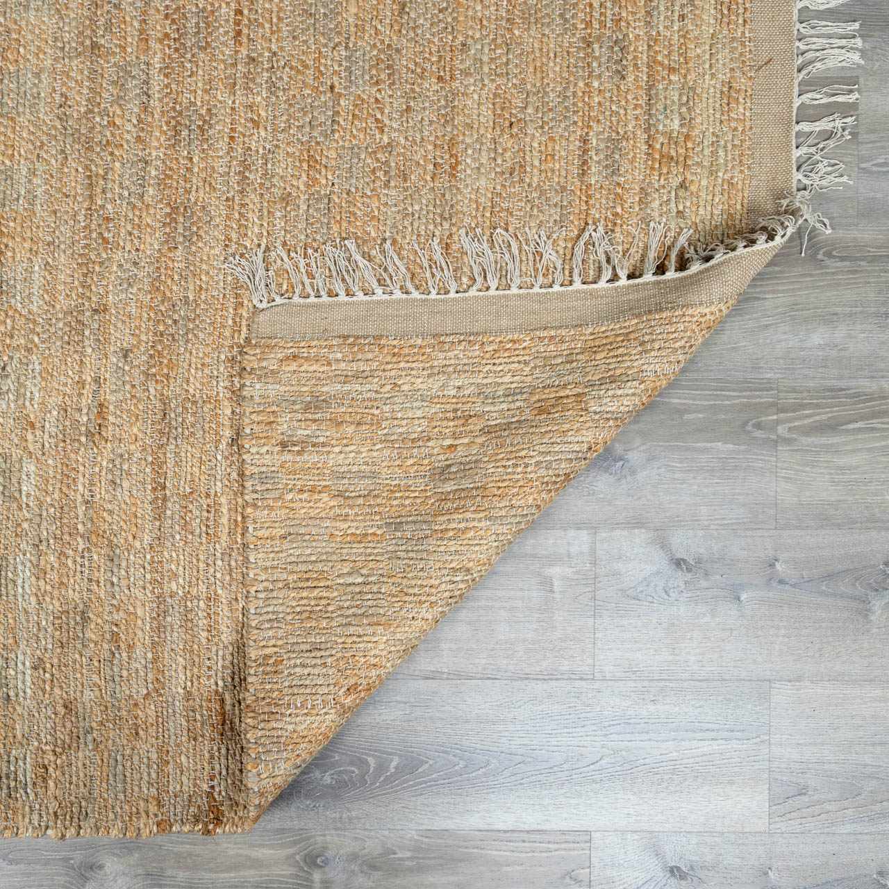 Lonut Checkered Jute Area Rug