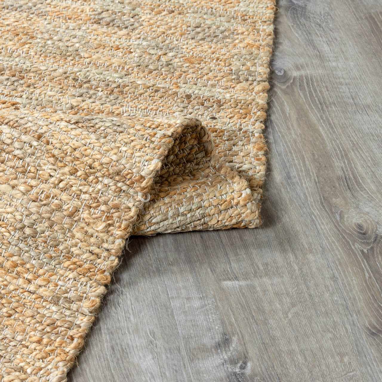 Lonut Checkered Jute Area Rug