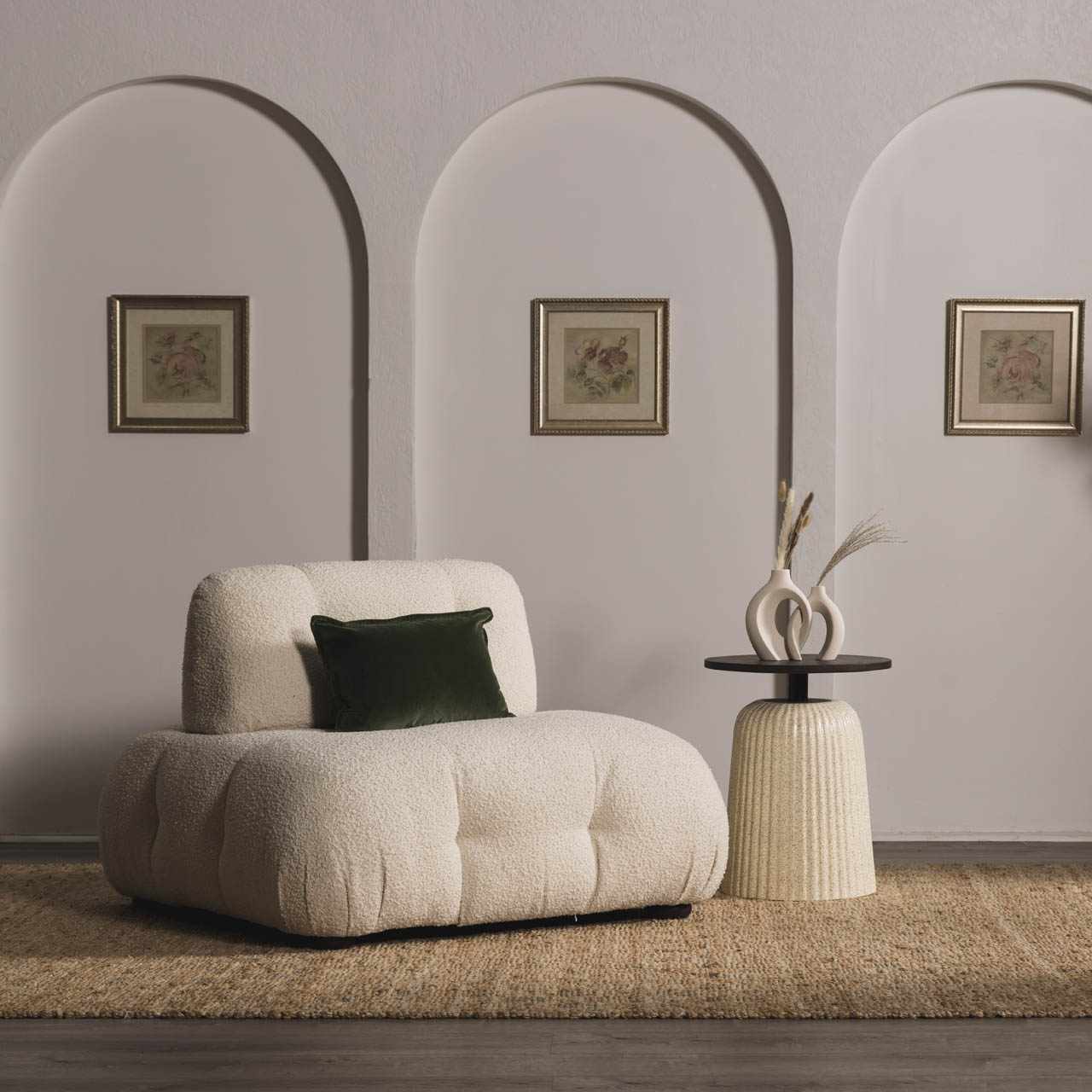 Lonut Checkered Jute Area Rug