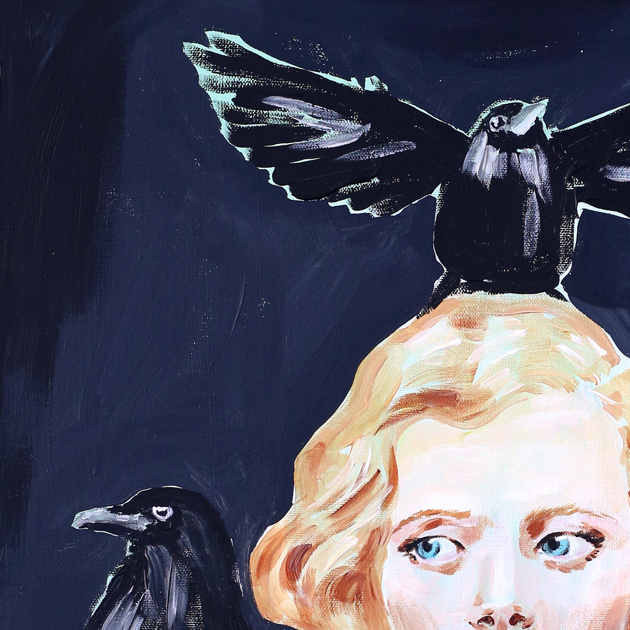 Daphne and the Birds Luxe Art Print