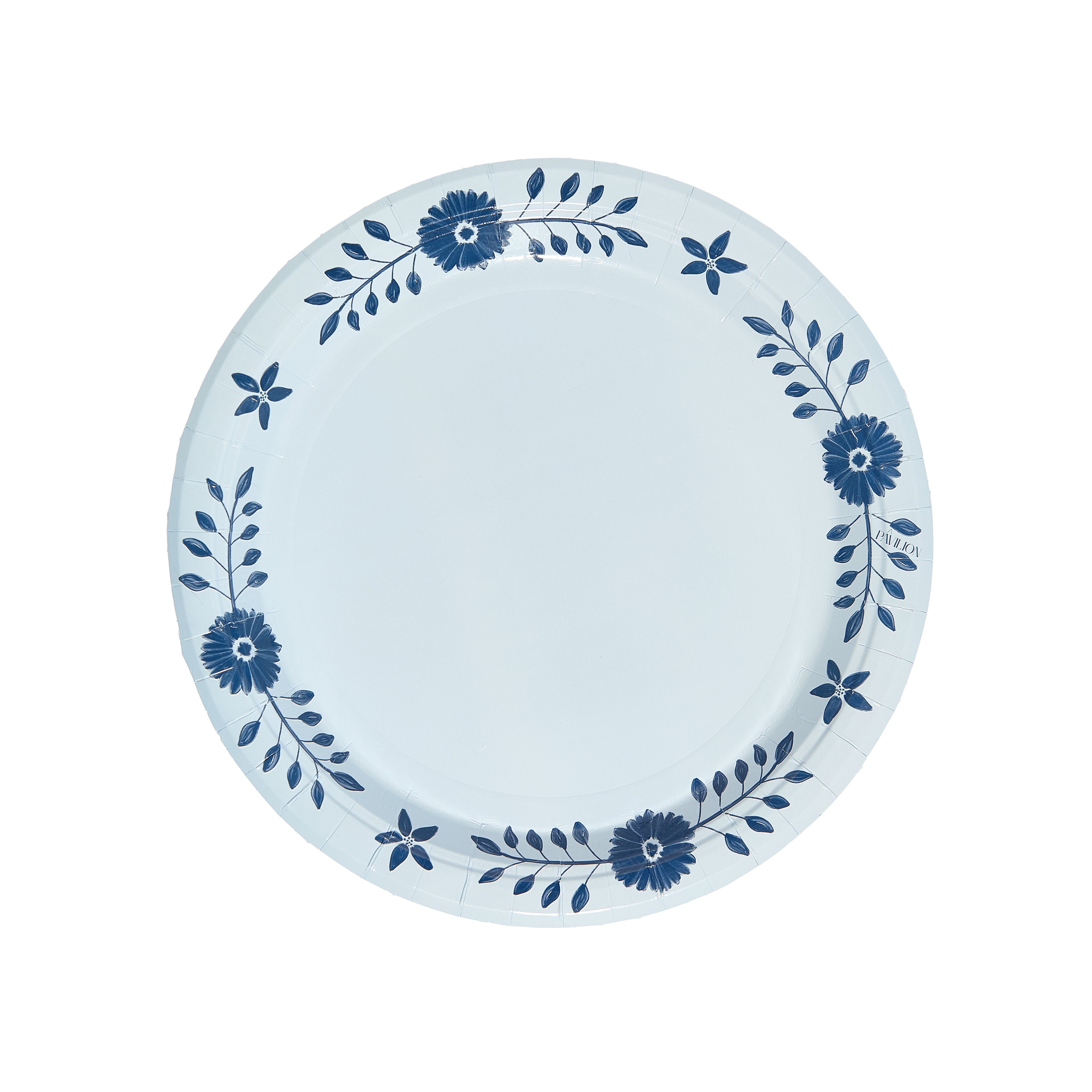 Sky and Navy Daisy Josephine Dinner Plates - 8 pack