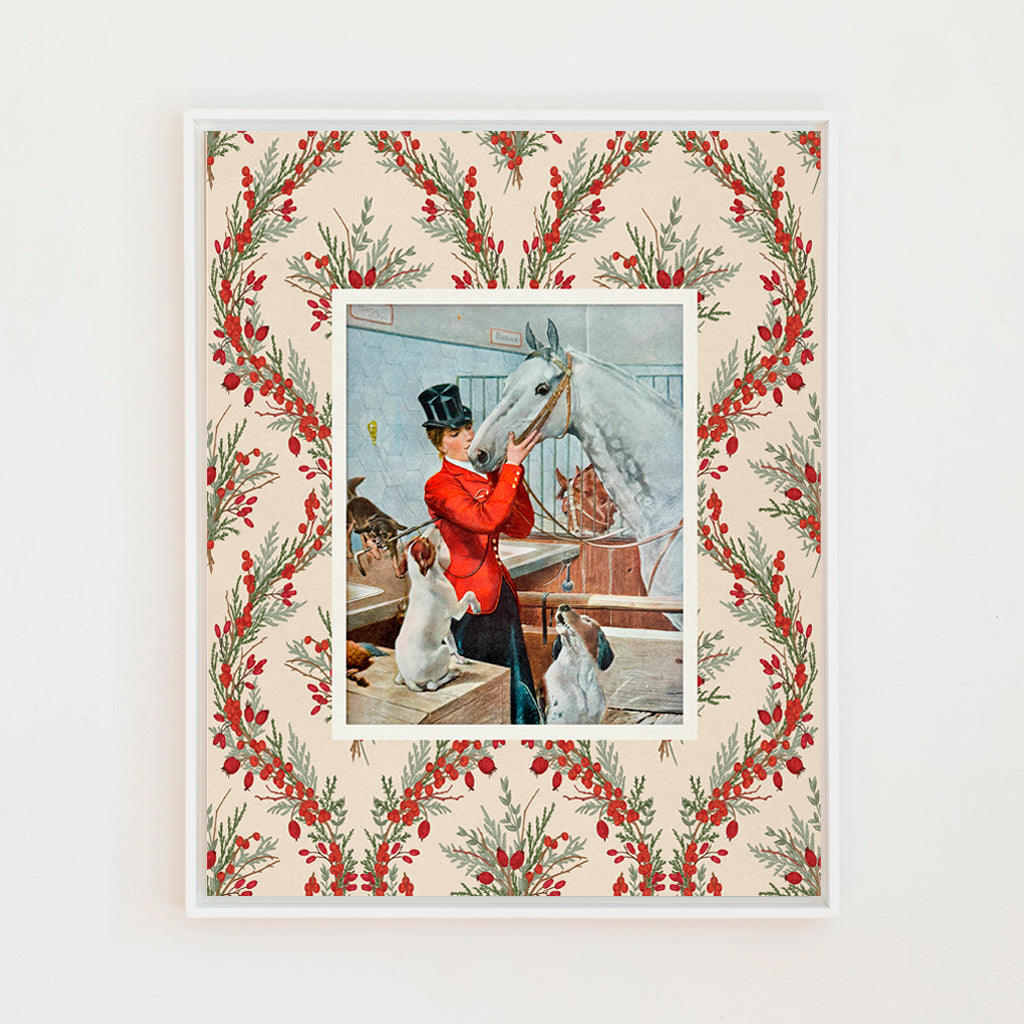 Equestrian and Her Darlings  | Canvas