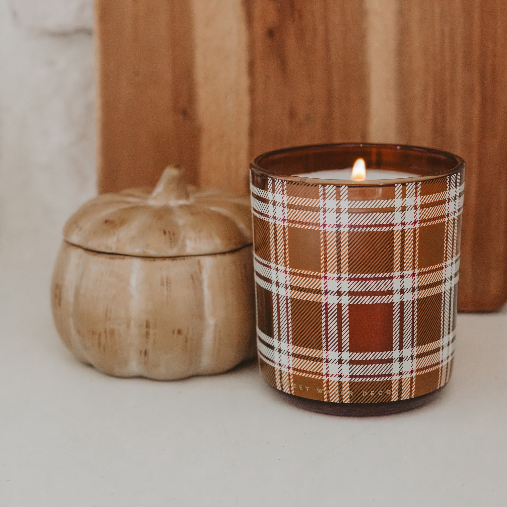Pumpkin Spice Soy Candle (8oz Ceramic Pumpkin Jar)