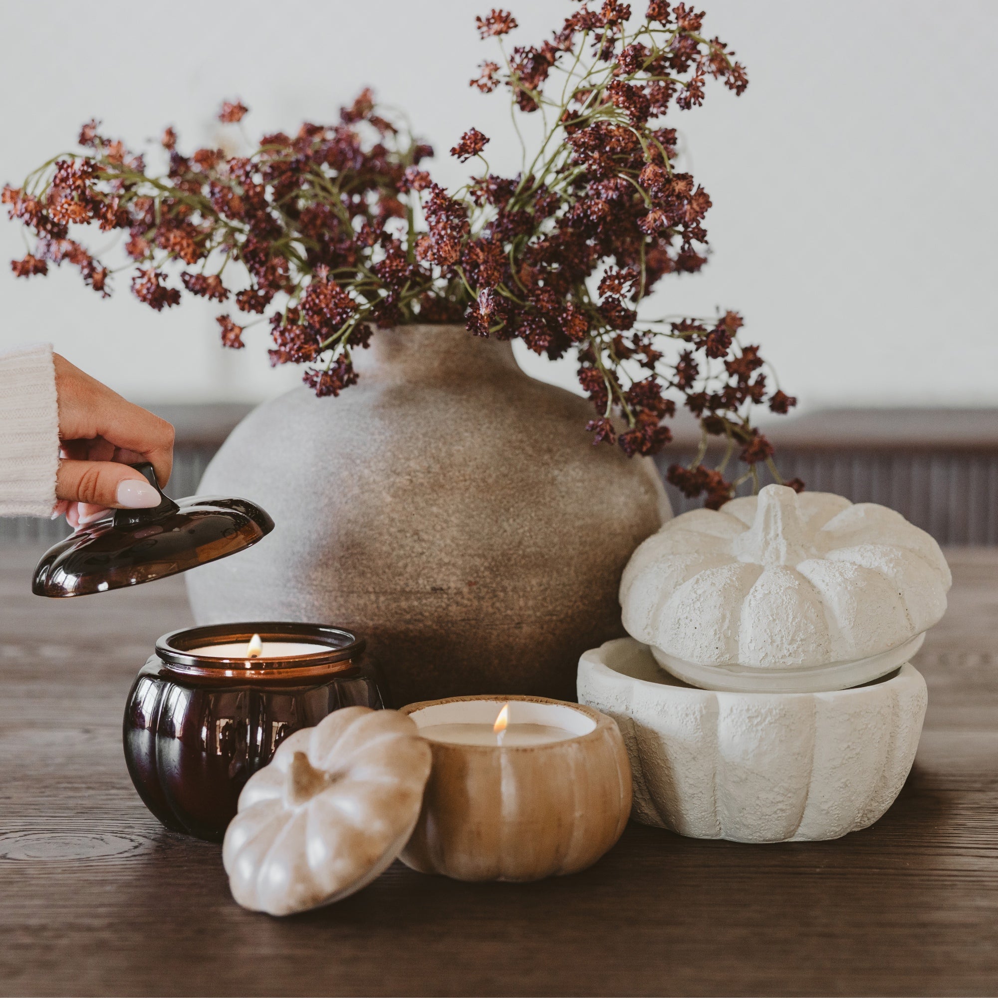 Pumpkin Spice Soy Candle (8oz Ceramic Pumpkin Jar)