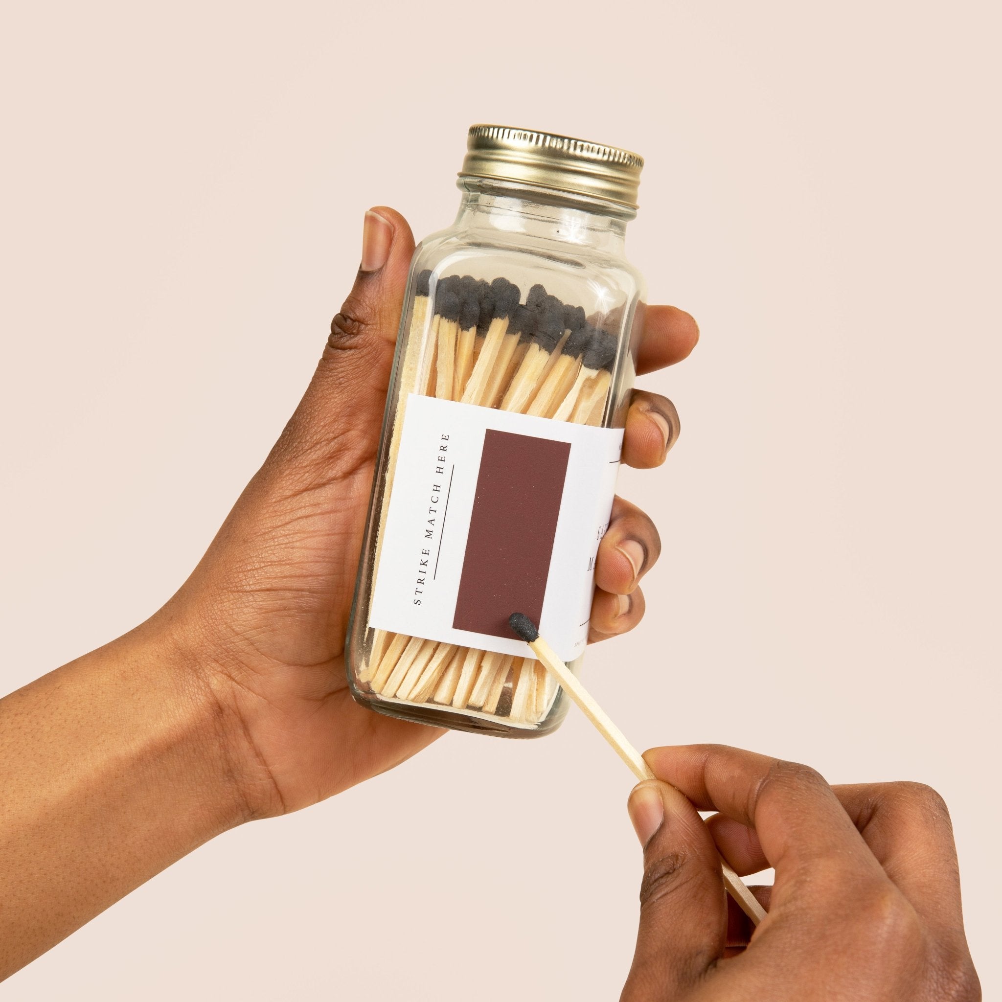 Black Tip Safety Matches (60 Count, 3.75")