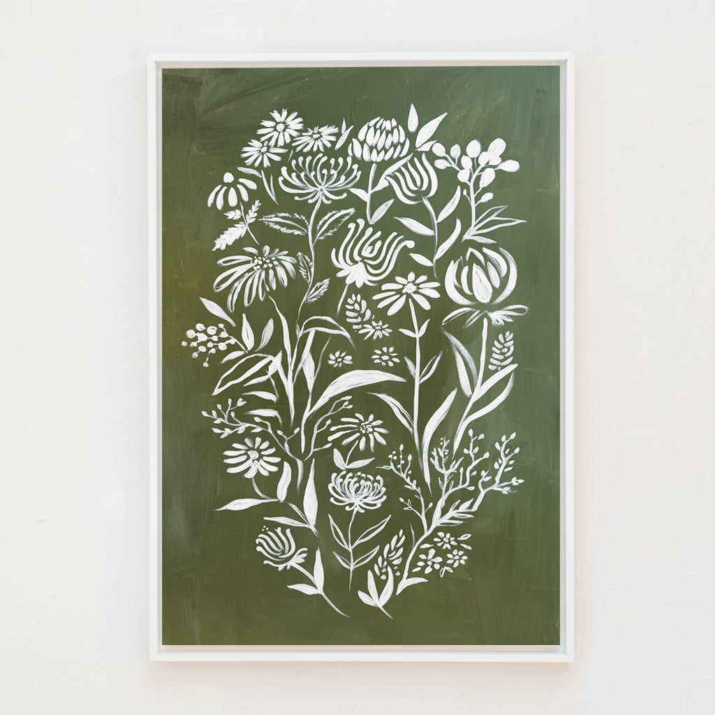 Gathered Wild Canvas Wall Art. Rectangle