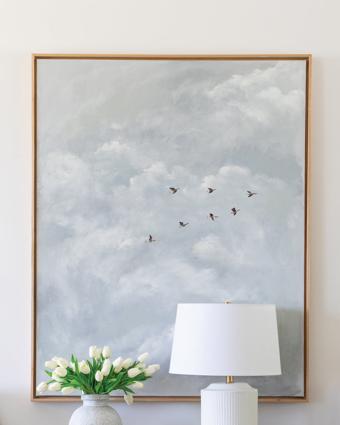 Noble Geese Canvas Wall Art