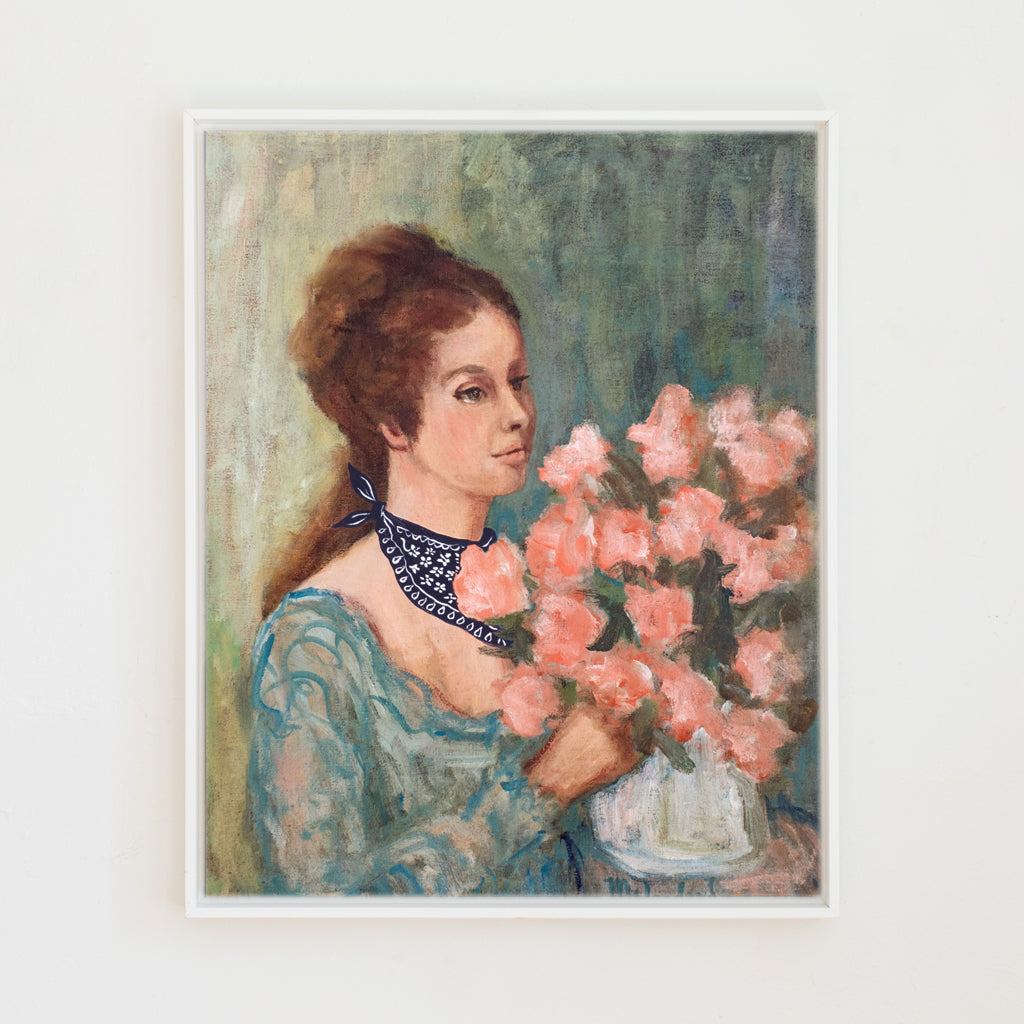 Ginger Rides West Canvas Wall Art