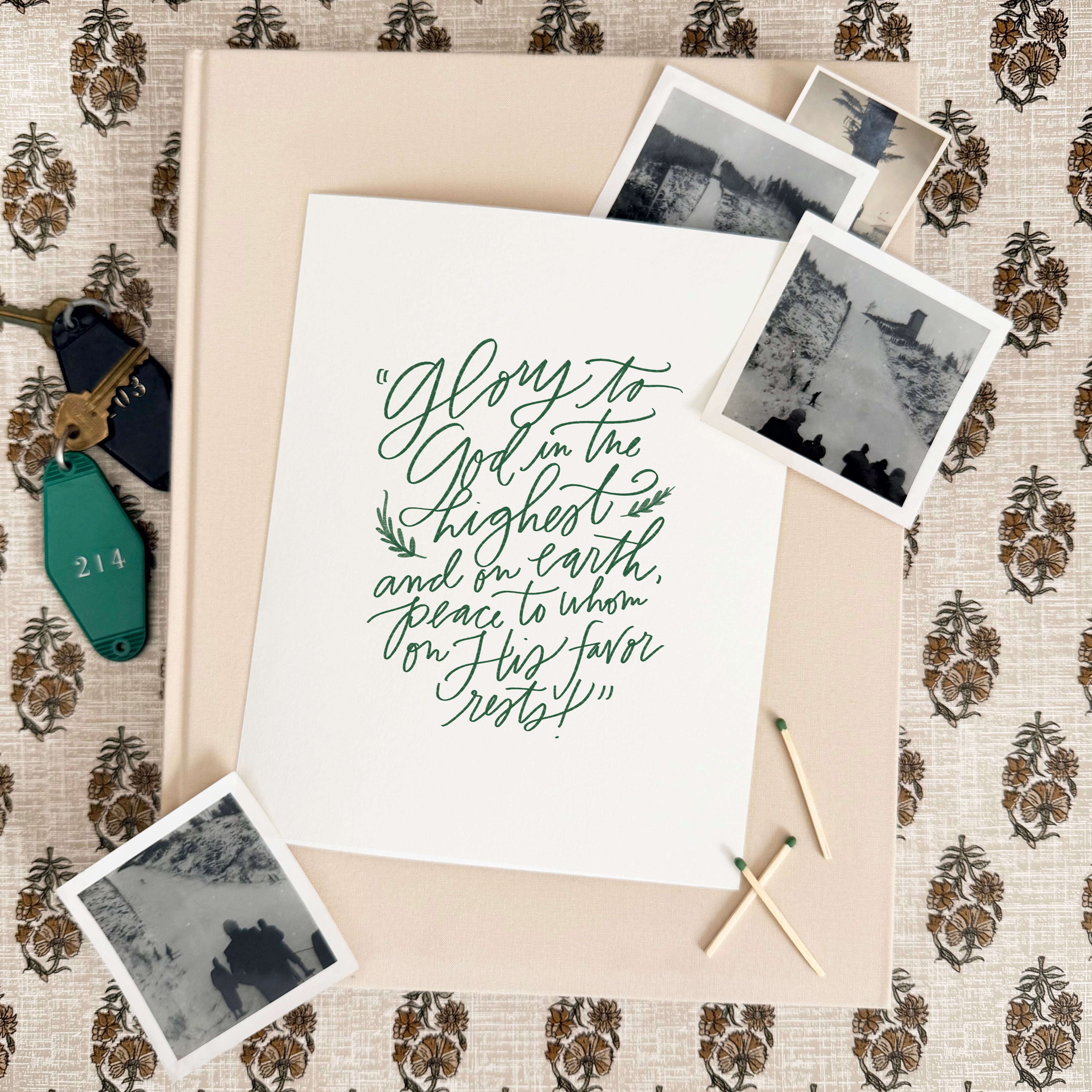 Glory to God Luxe Art Print