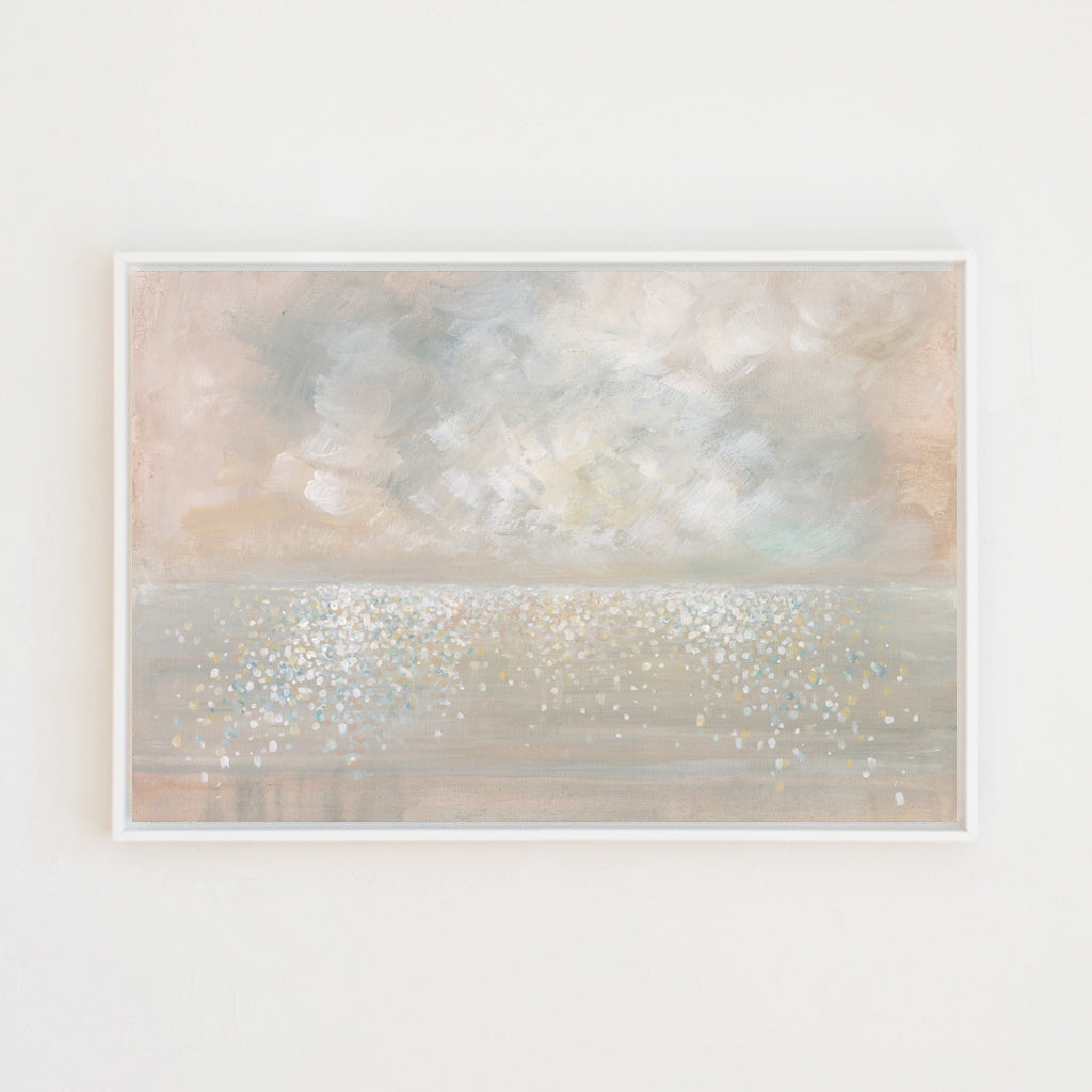 Champagne Waters Canvas Wall Art . Rectangle