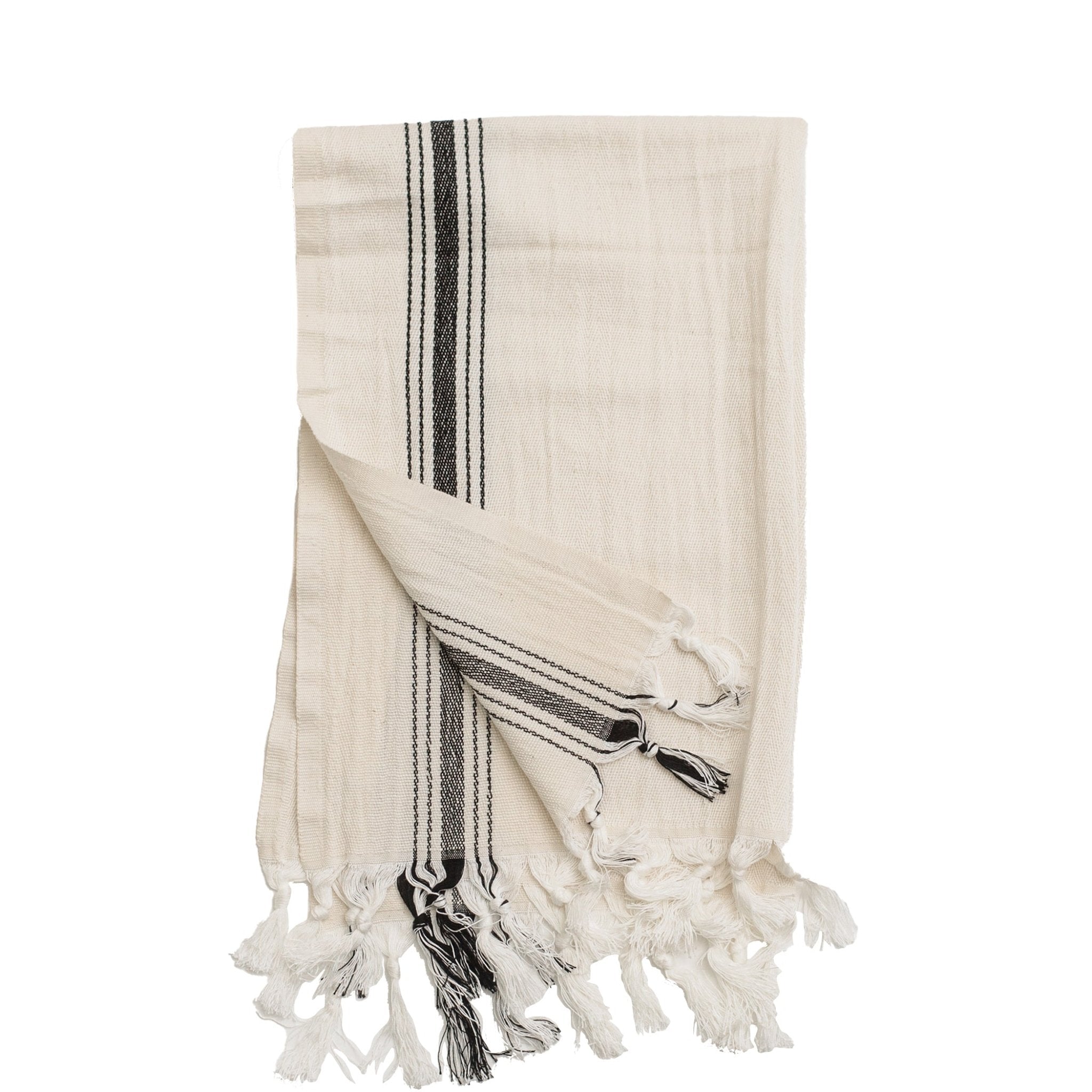 Savannah Turkish Cotton + Bamboo Hand Towel (Five Stripe)