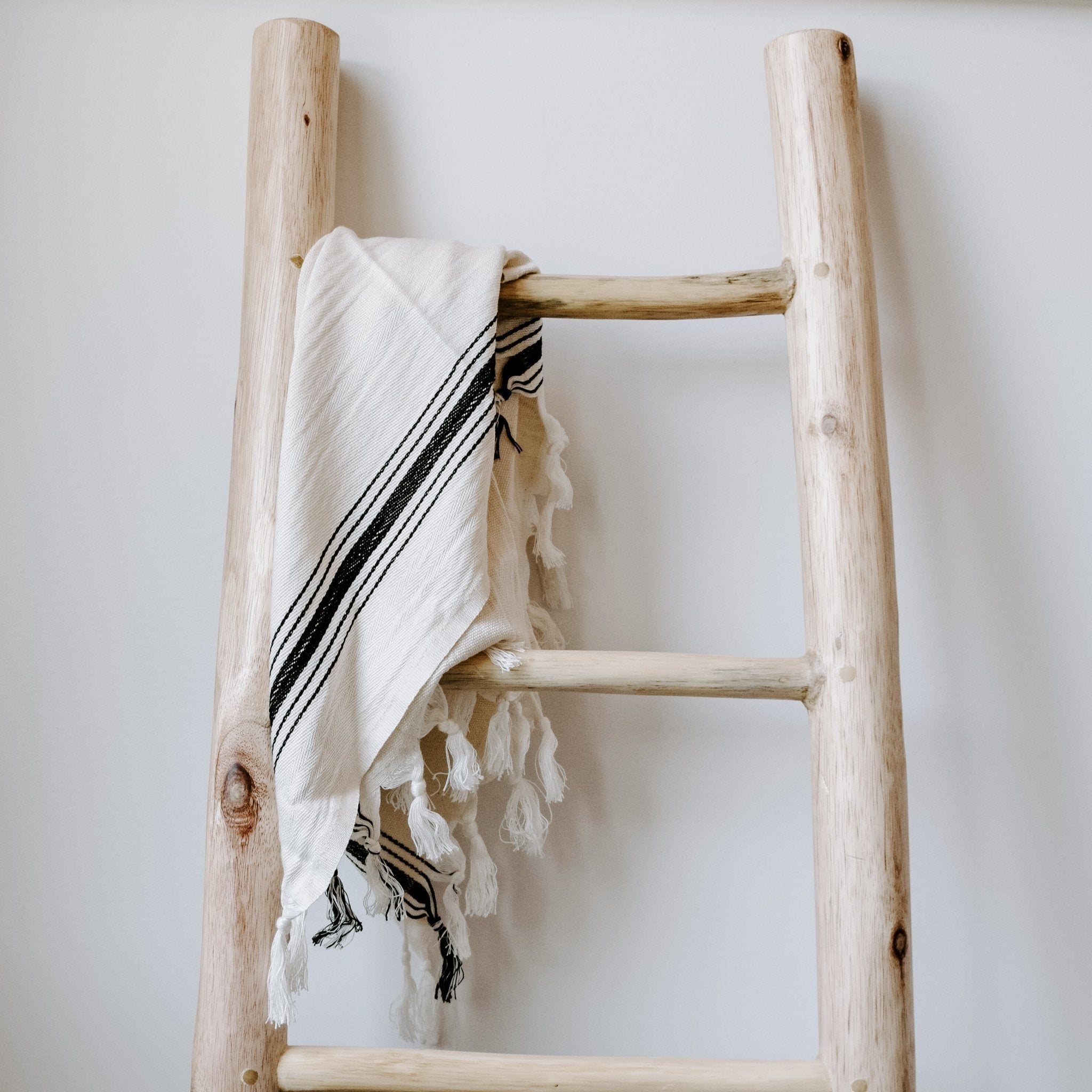 Savannah Turkish Cotton + Bamboo Hand Towel (Five Stripe)