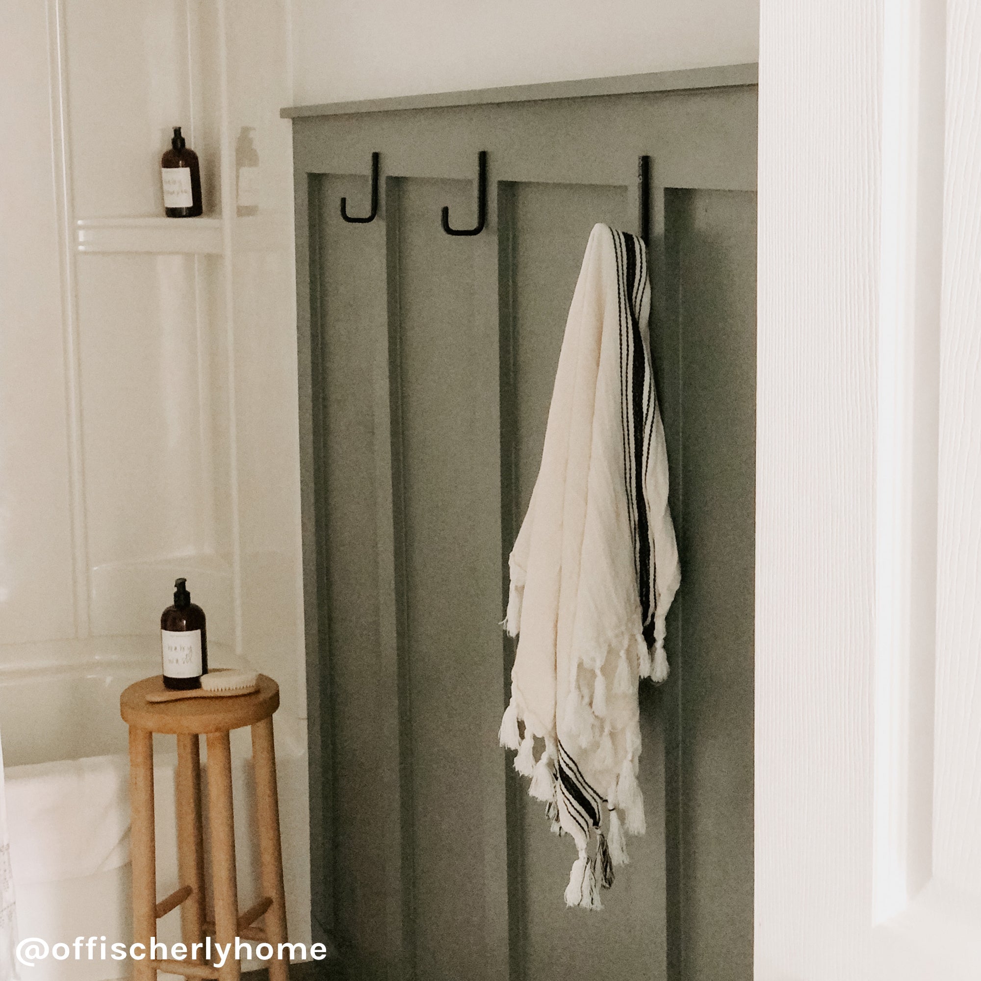 Savannah Turkish Cotton + Bamboo Hand Towel (Five Stripe)