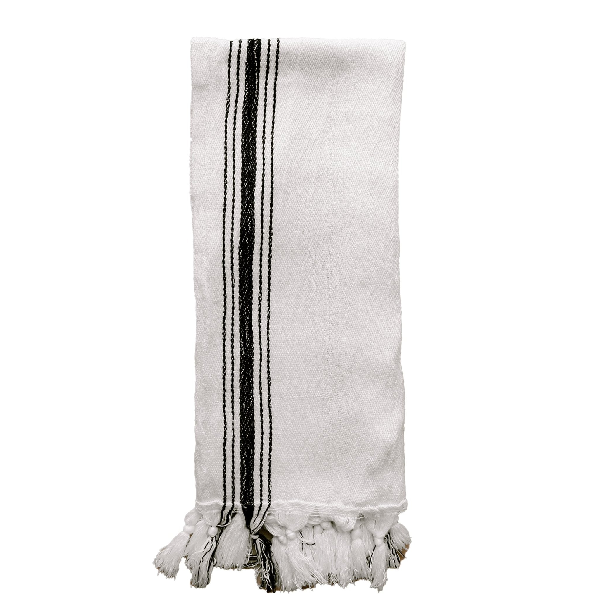 Savannah Turkish Cotton + Bamboo Hand Towel (Five Stripe)