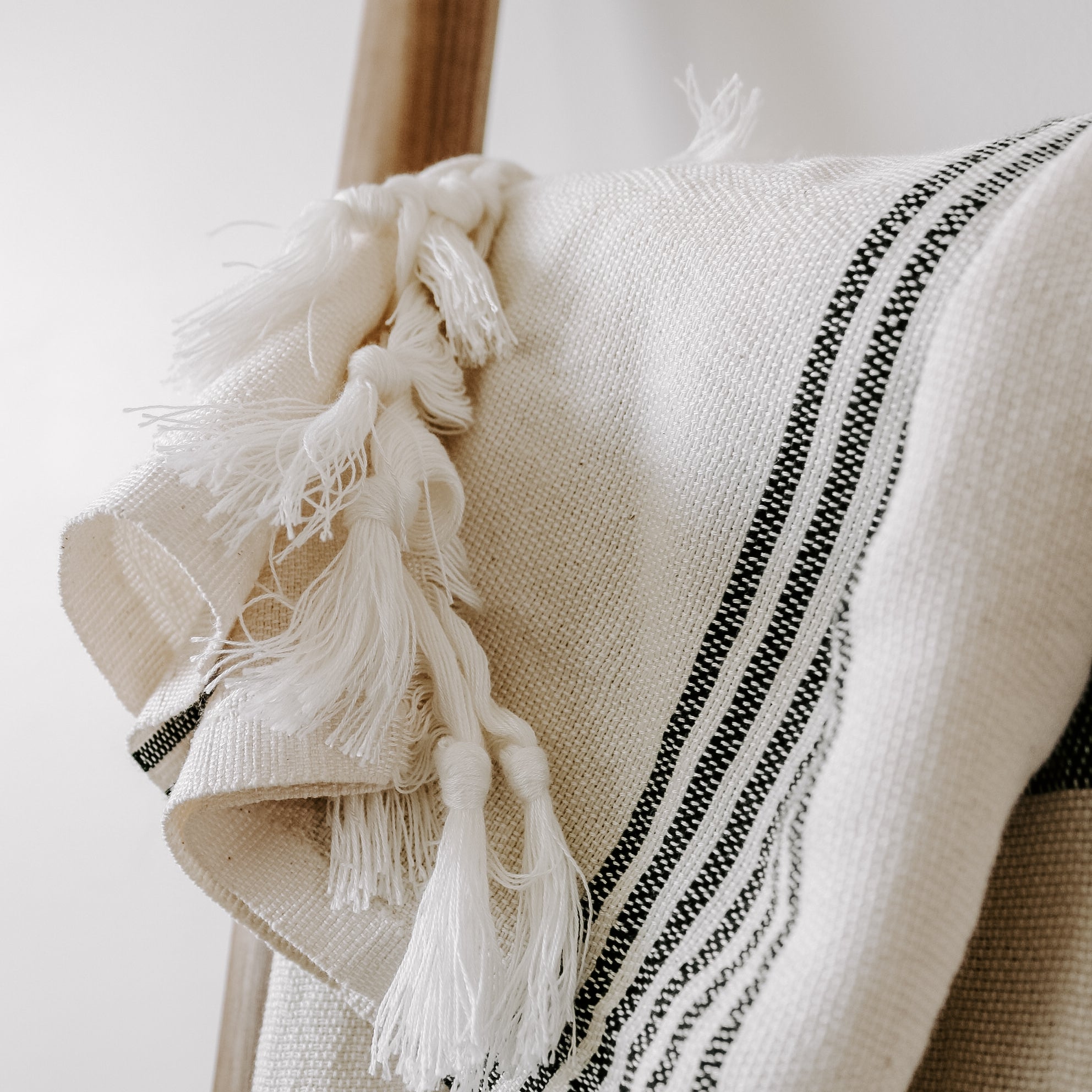 Turkish Cotton + Bamboo Hand Towel (Multi Stripes)