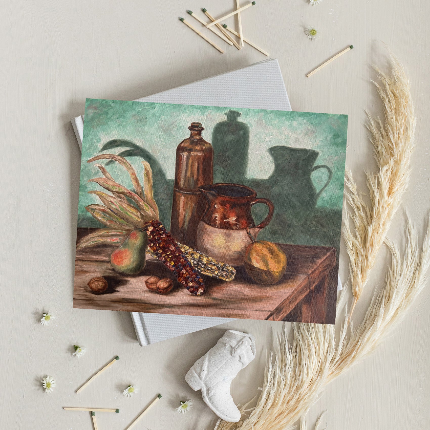 Vintage Harvest Still Life Luxe Art Print