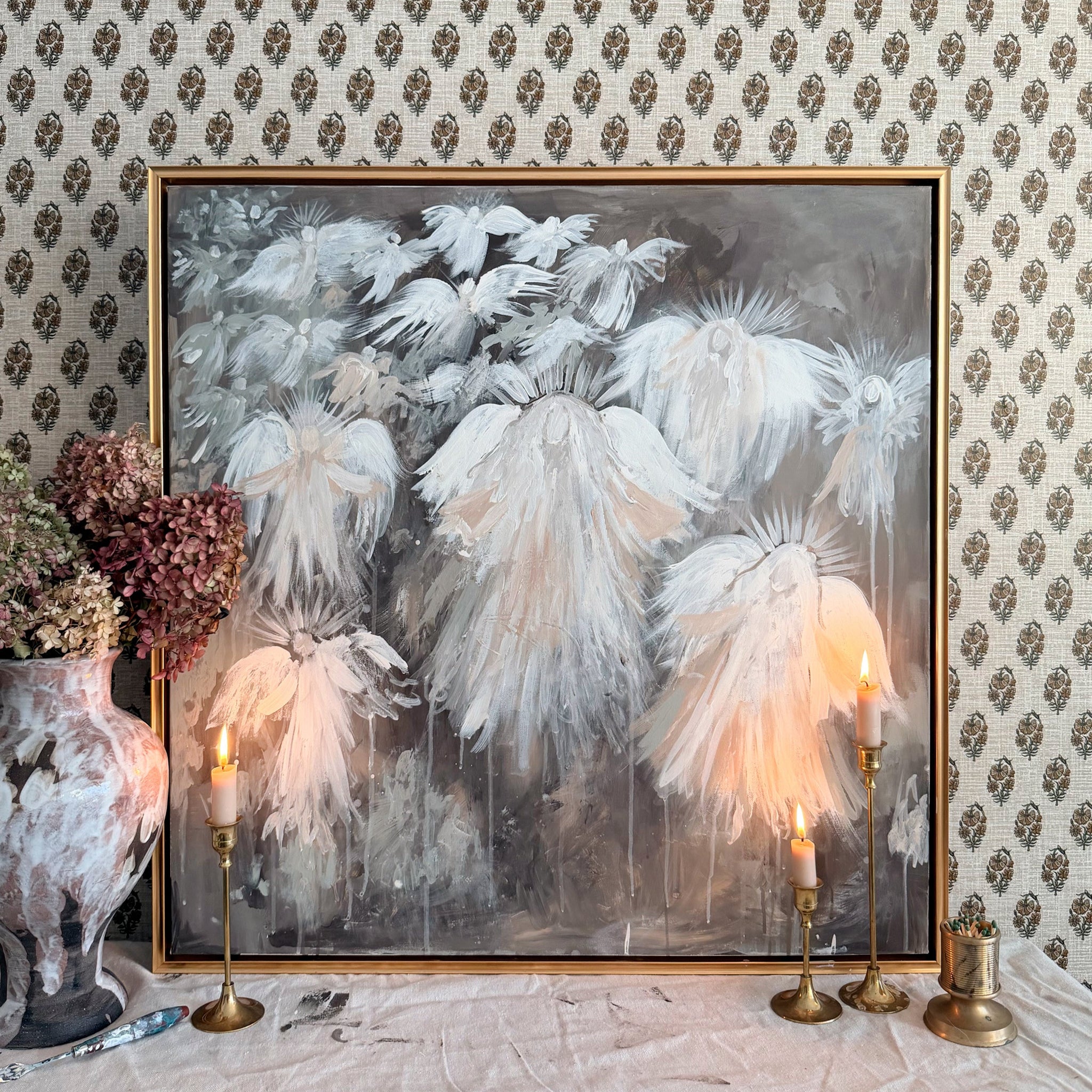 Heavenly Hosts II Canvas Wall Art . Square