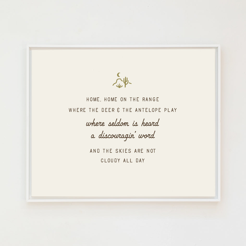 Home on the Range Canvas Wall Art