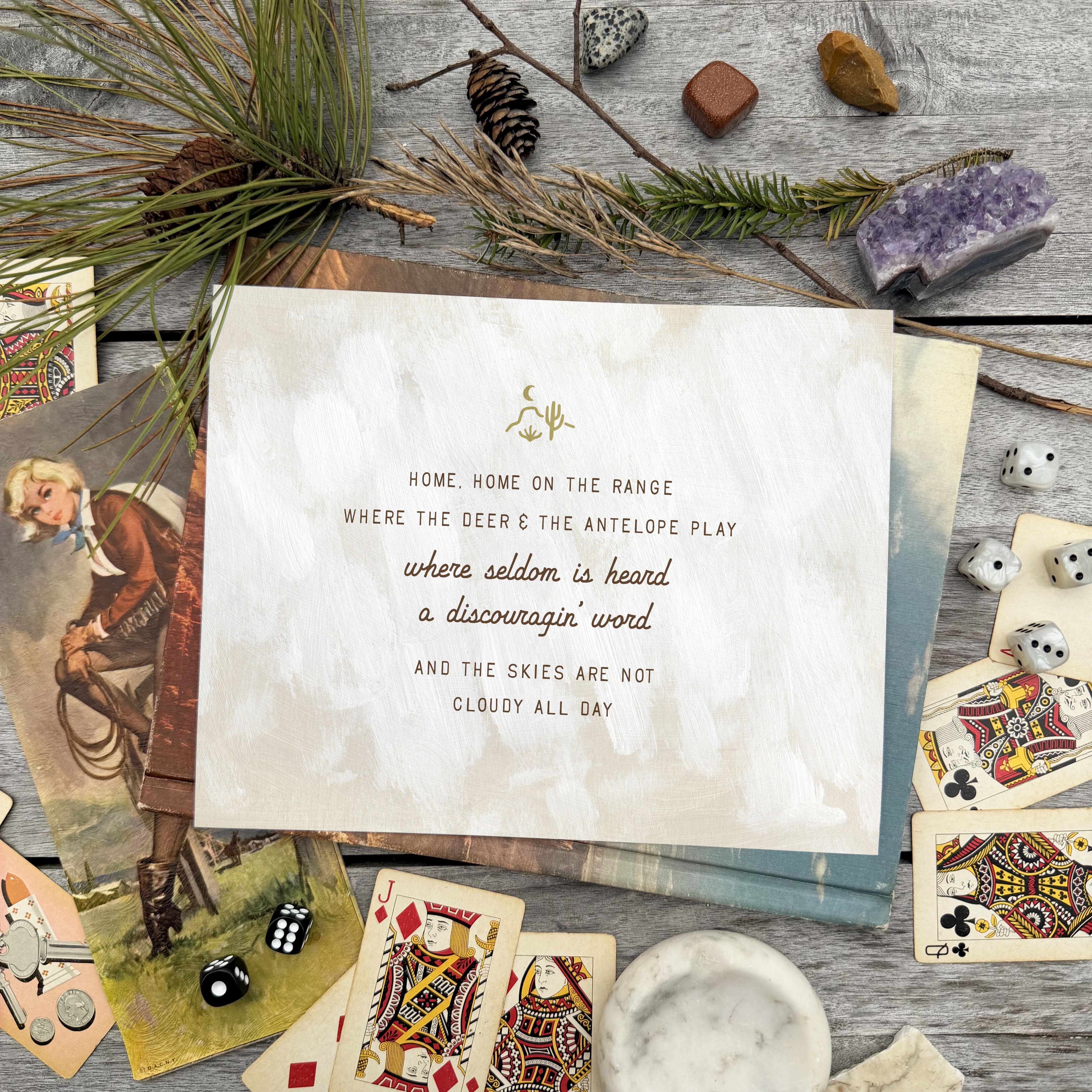 Home On The Range Luxe Art Print