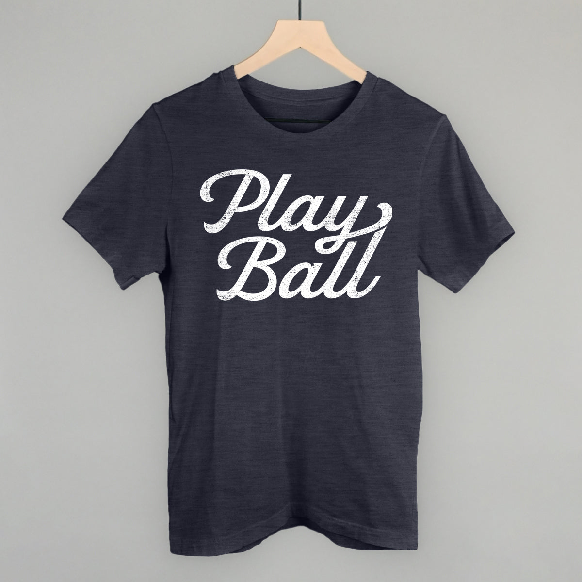 Play Ball (Vintage Script White)