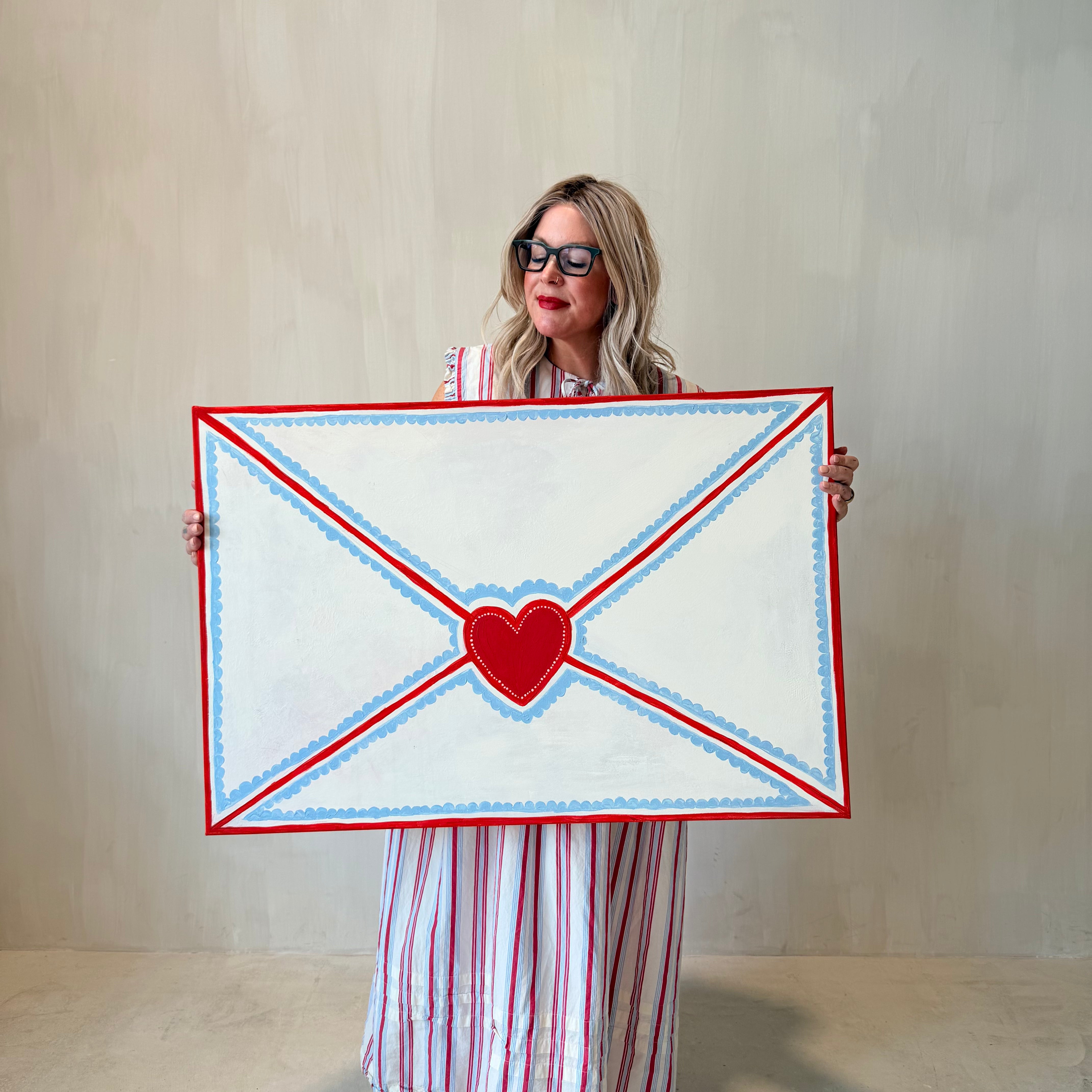 Love Letter Canvas Wall Art (Rectangle)