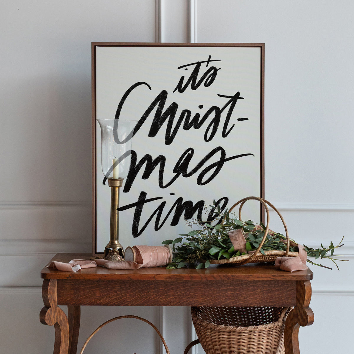 It’s Christmastime Canvas Wall Art