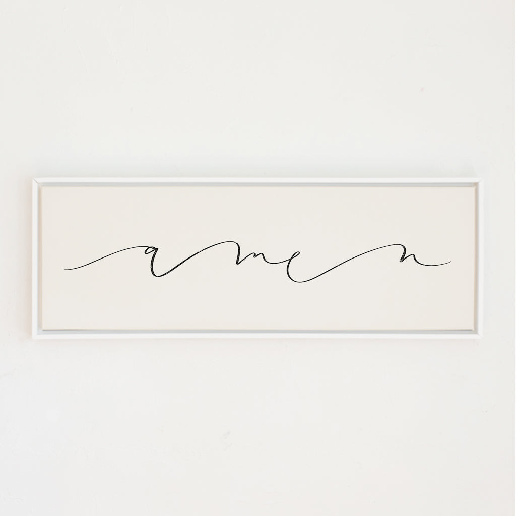 Big, Scripty Amen | Canvas