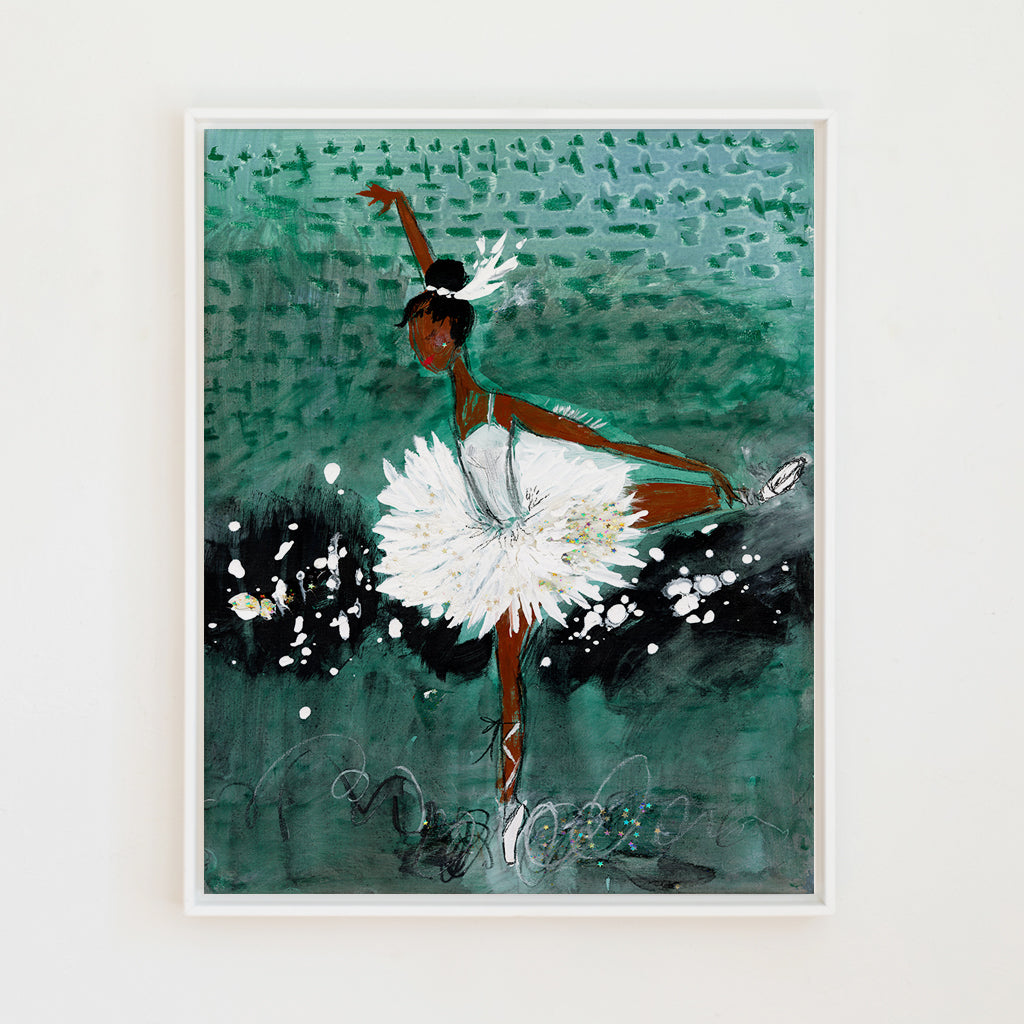 ballerina on stage canvas