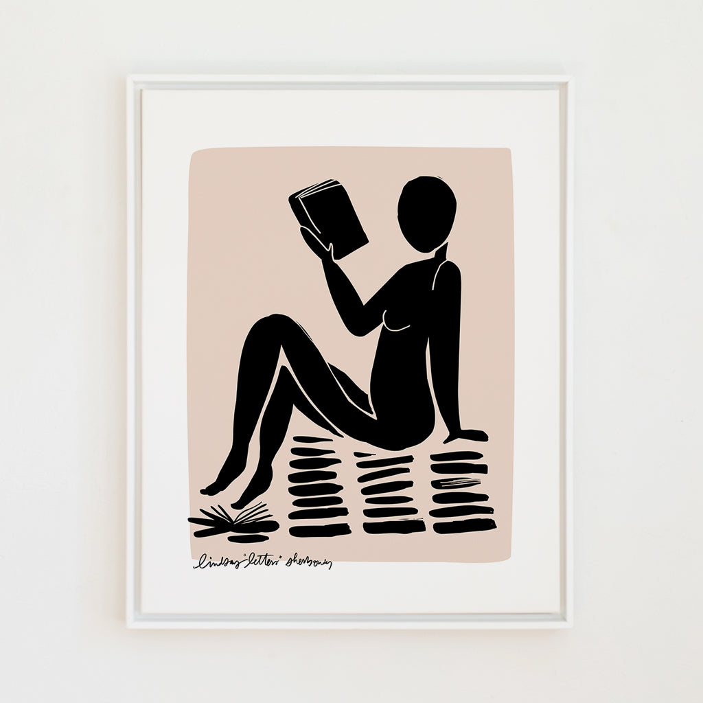 bookish nude canvas