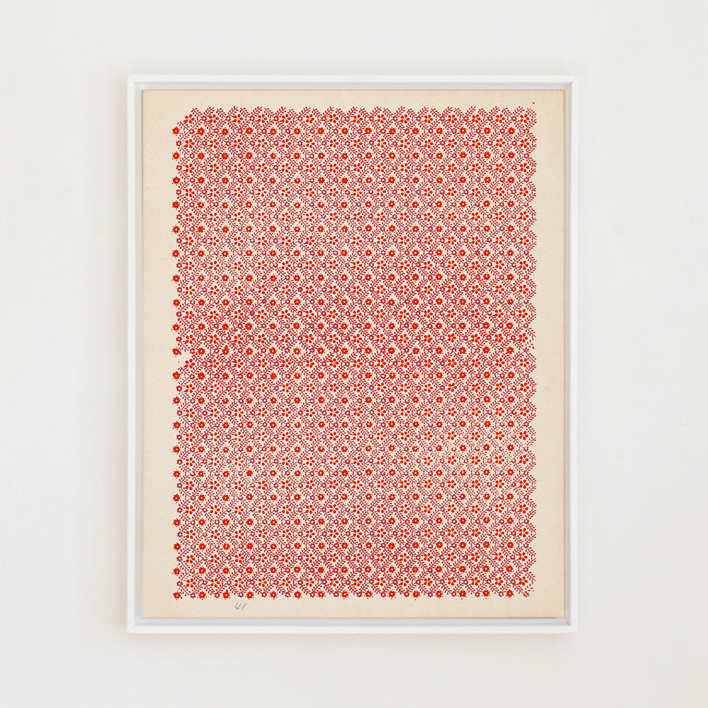 Begonia Block Print | Canvas