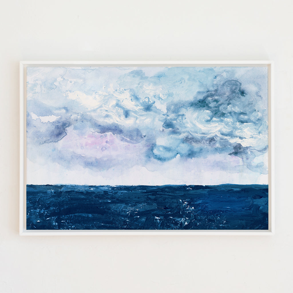 evening ocean canvas