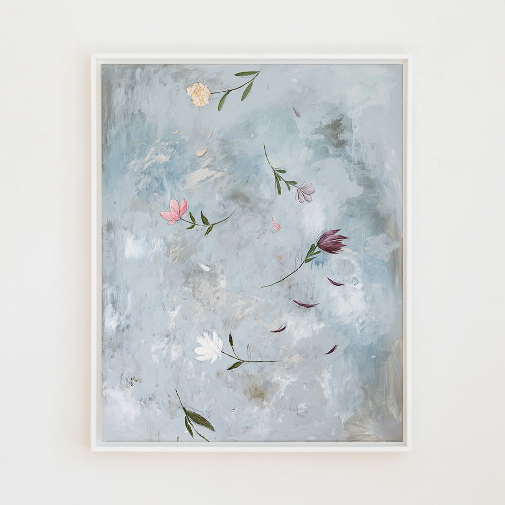 flower shower canvas