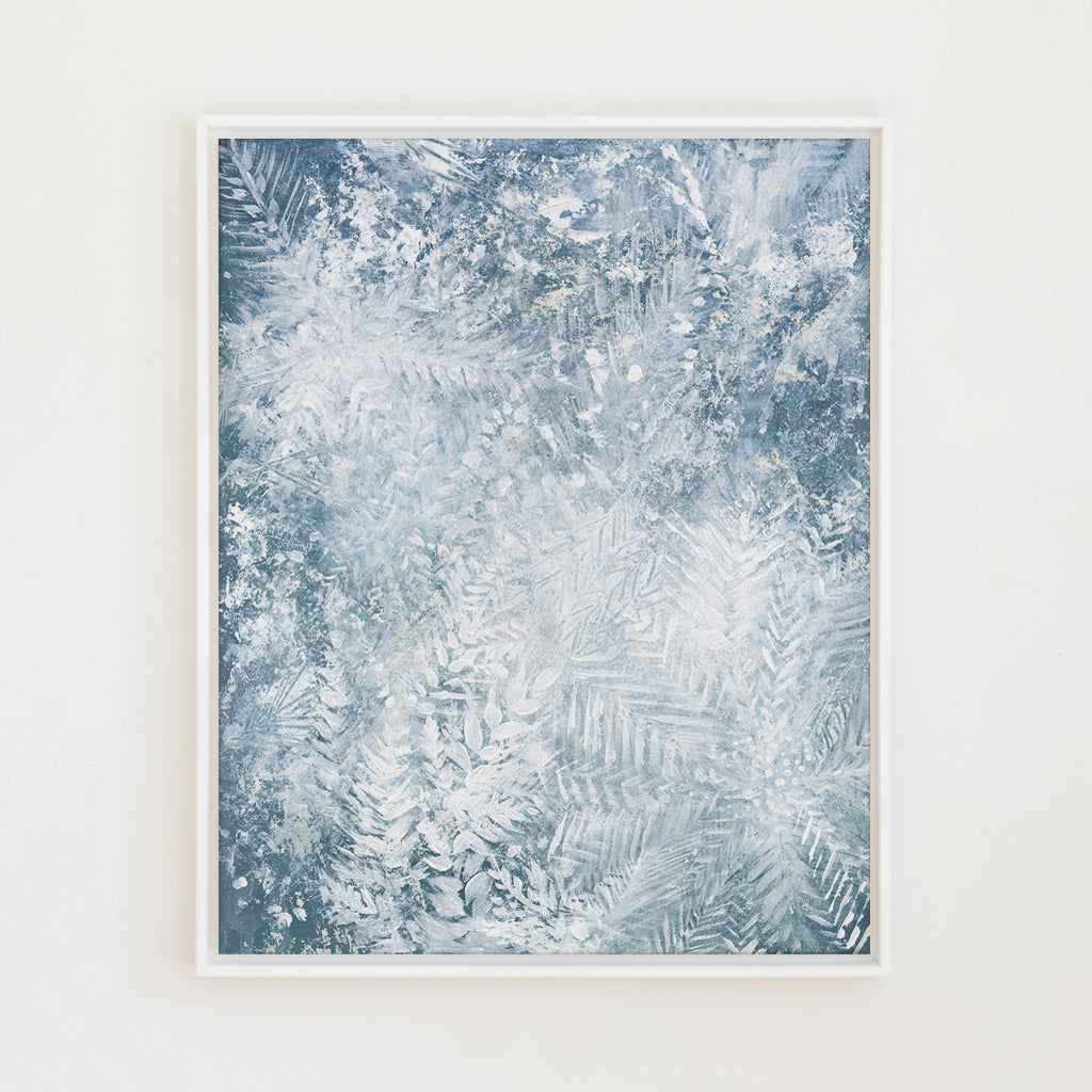 sparkling snowflakes canvas