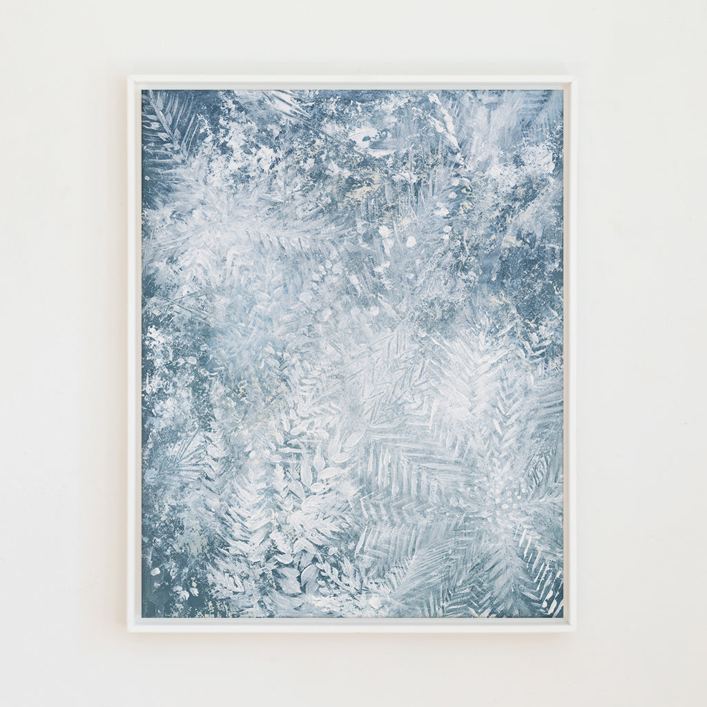 Sparkling Snowflakes Canvas Wall Art