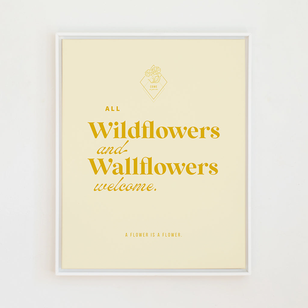 wildflowers & wallflowers canvas