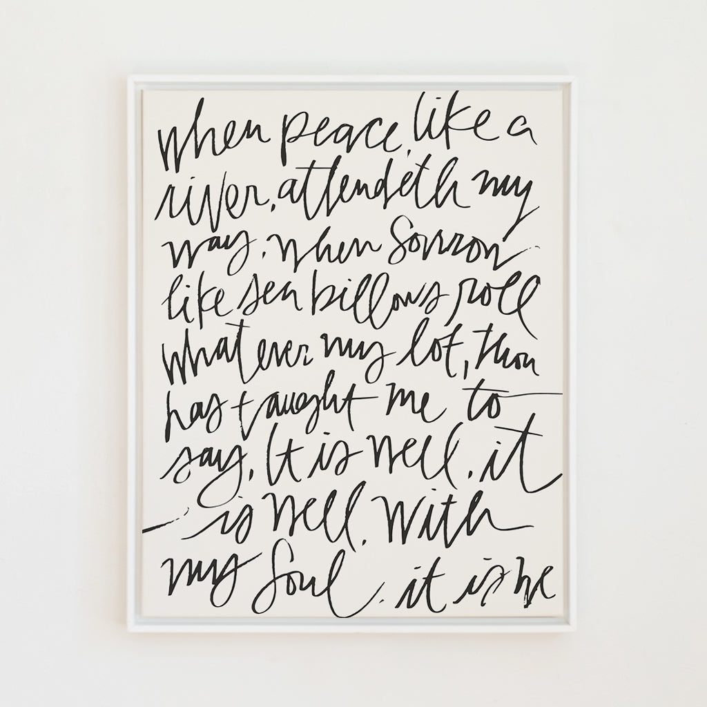 It Is Well | Alabaster | Canvas