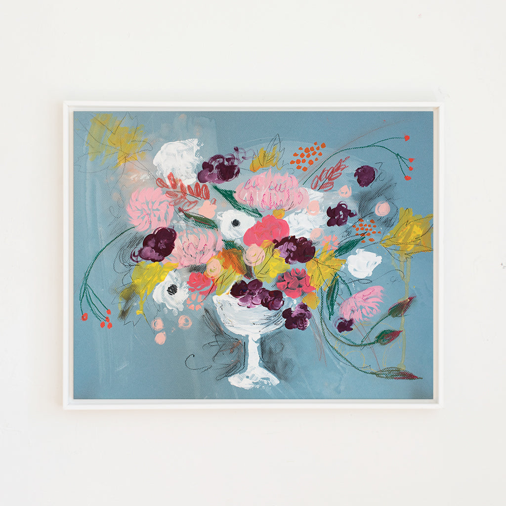Milkglass Floral | Canvas