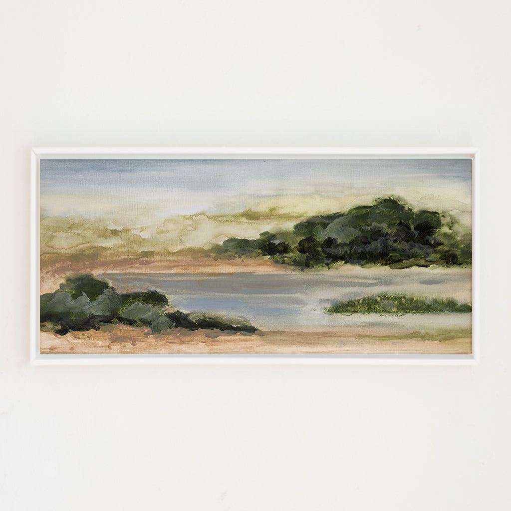 woodland pond canvas