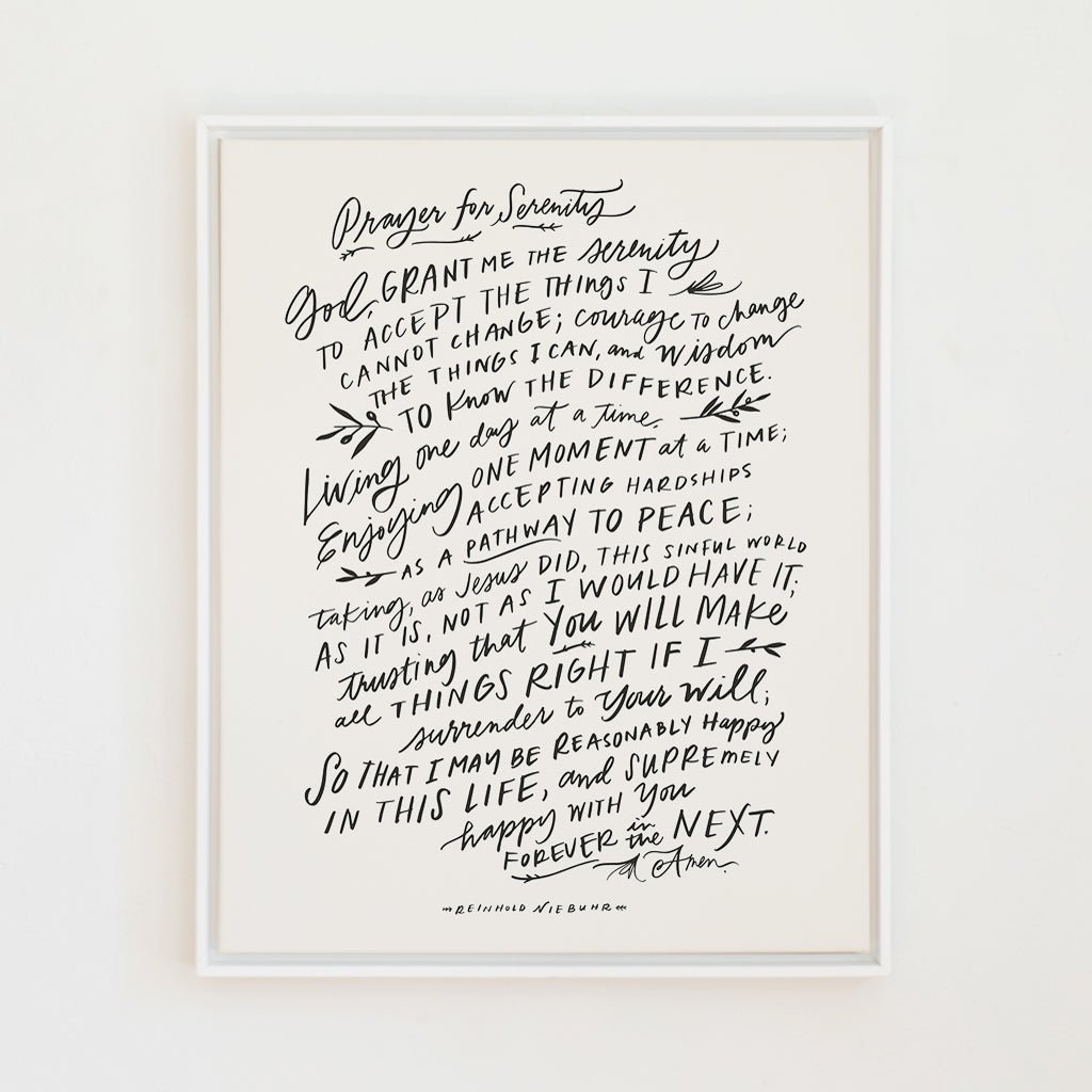 serenity prayer canvas