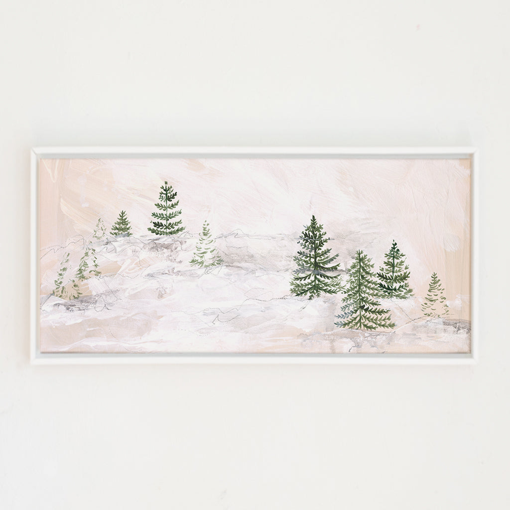 scandi trees canvas