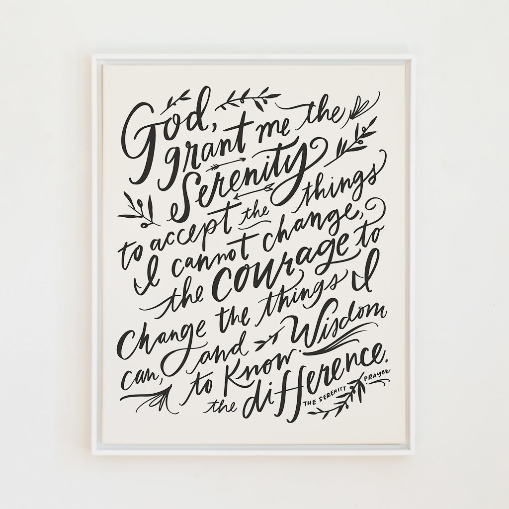 serenity prayer canvas