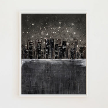 Snowy City | Canvas