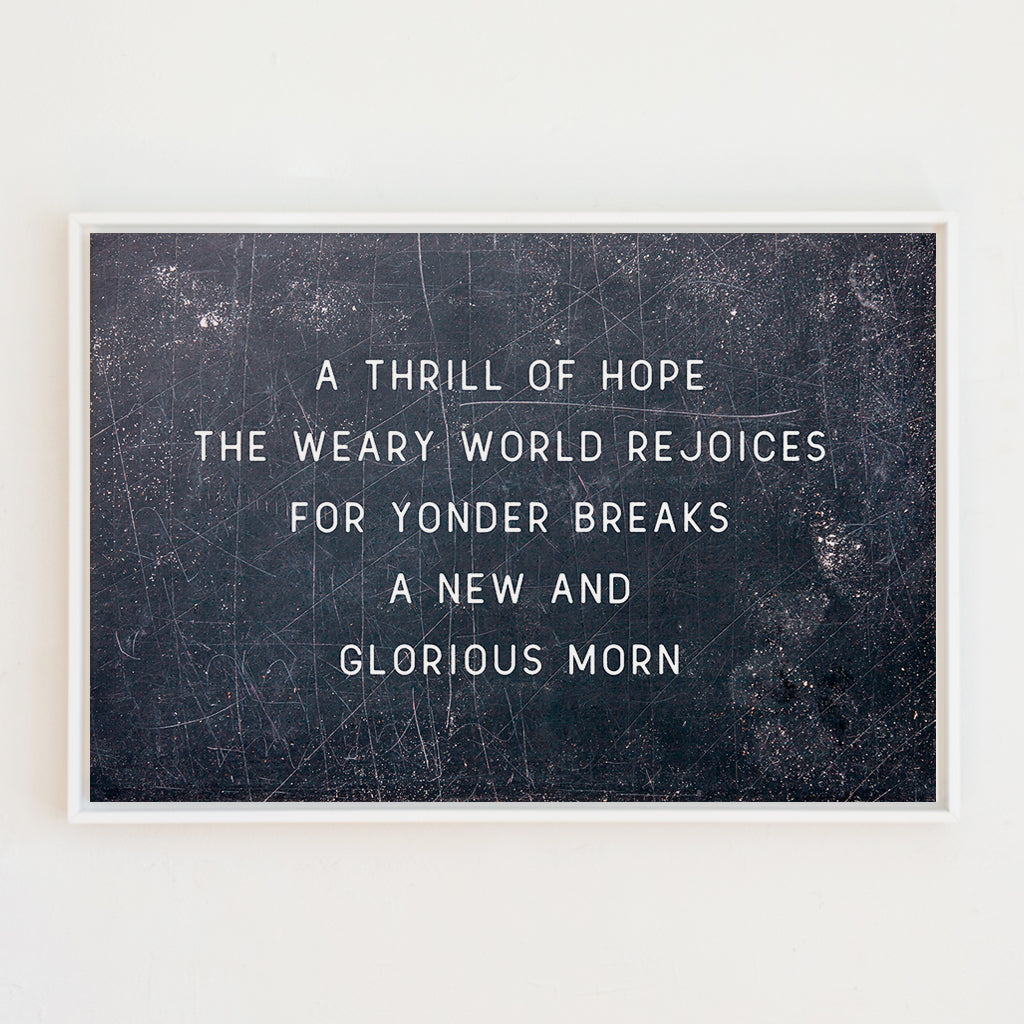 thrill of hope canvas