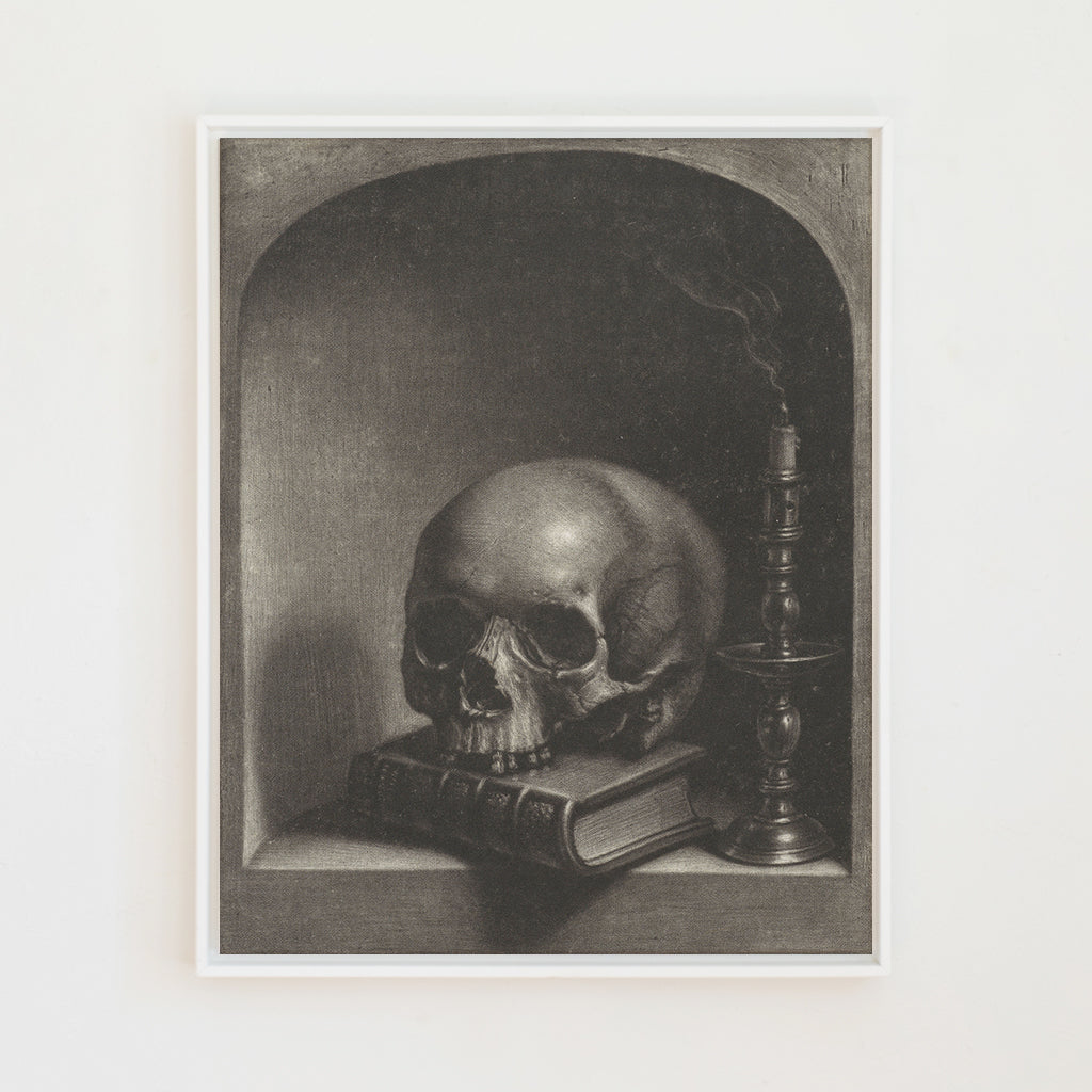 Skull Still Life in Niche | Canvas